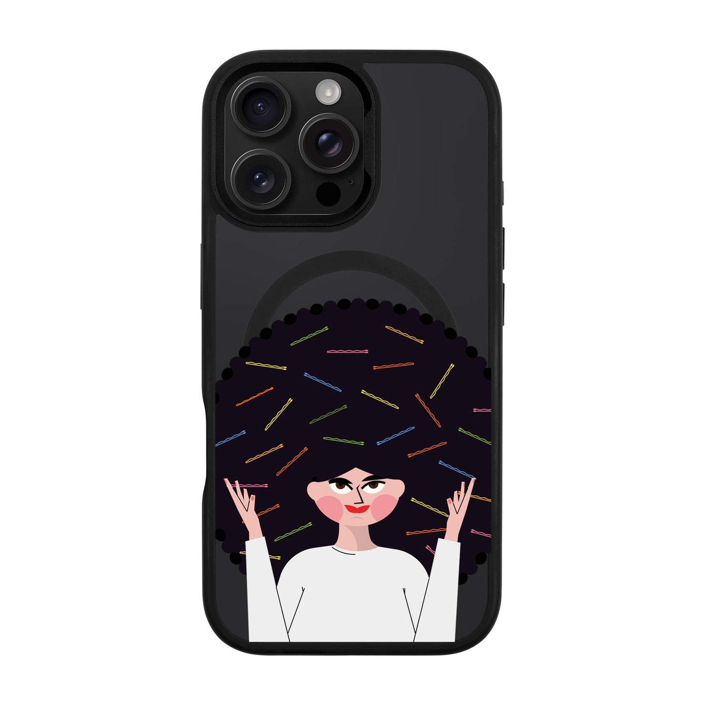 TANGLES OF HAPPINESS-iPhone 16 Pro Max Rise Kılıf MagSafe Özellikli