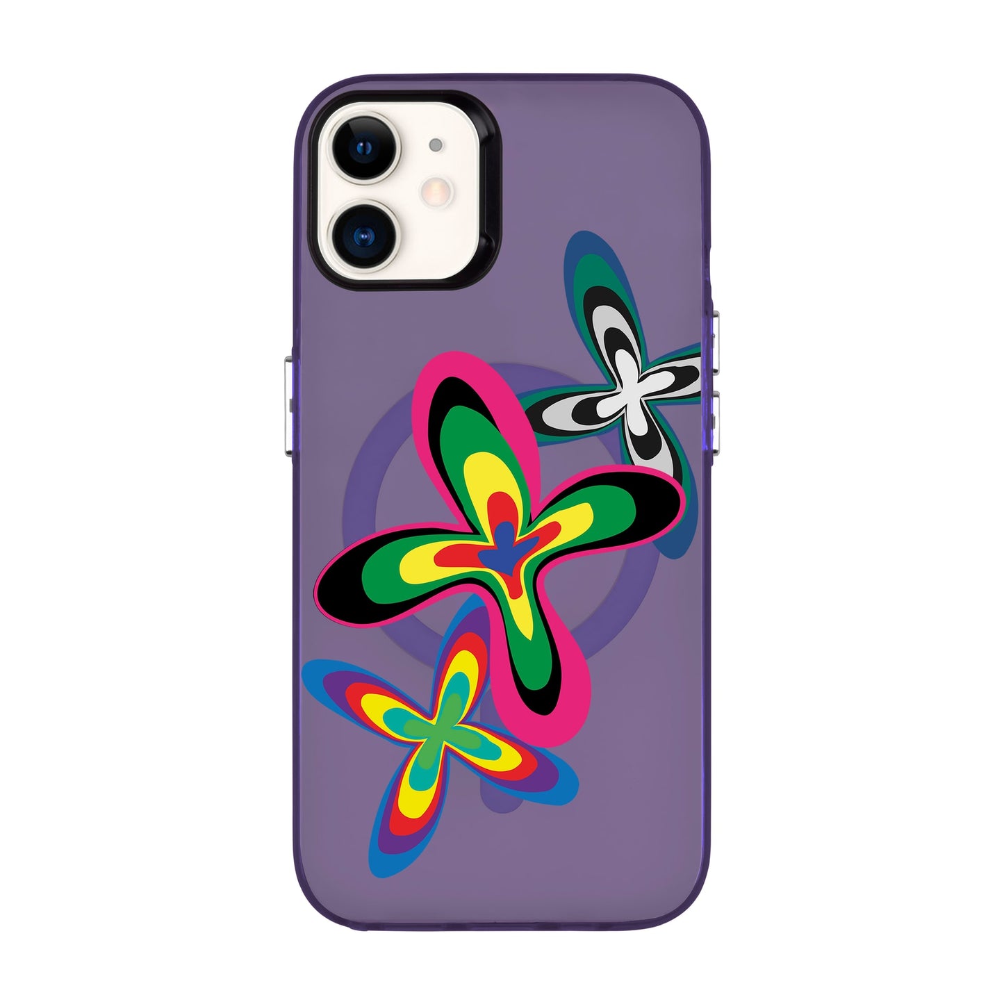 COLOR FLOWER-iPhone 11 Hold Kılıf MagSafe Özellikli
