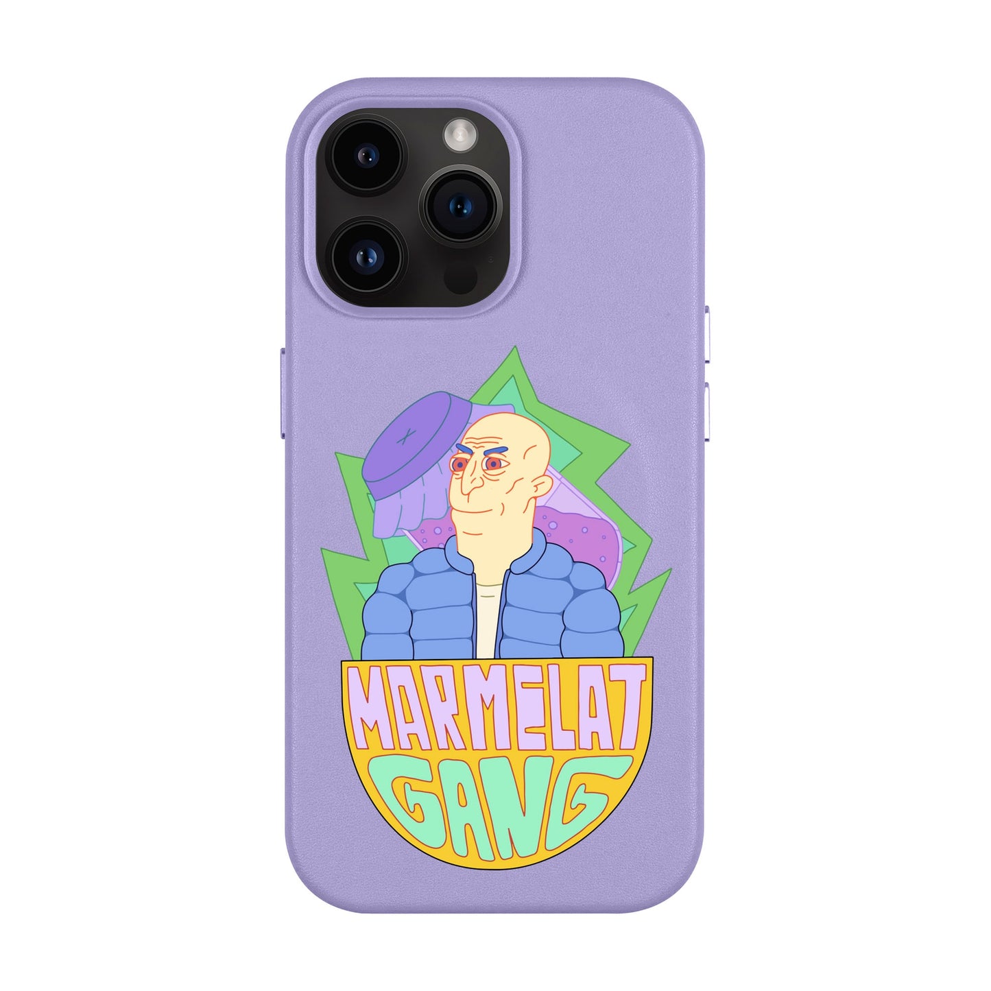 MARMELAT GANG-iPhone 14 Pro Max Leather Kılıf MagSafe Özellikli