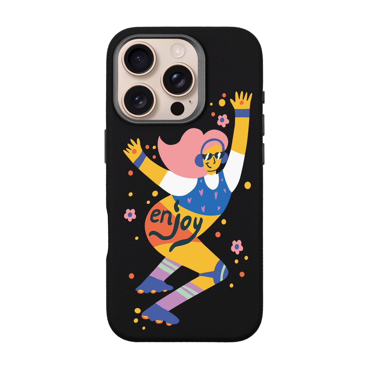ENJOY-iPhone 16 Pro Leather Premium Kılıf MagSafe Özellikli