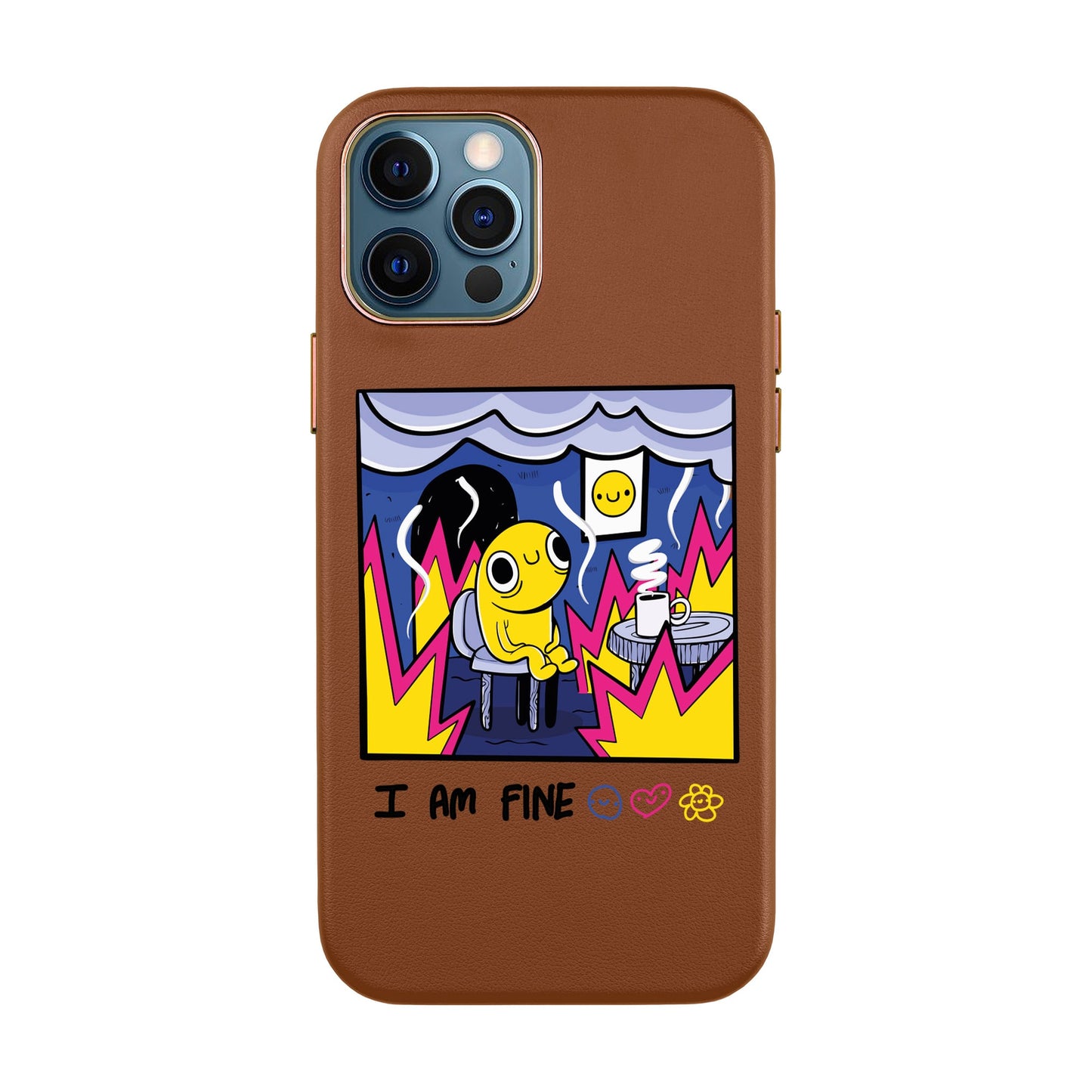 I AM FINE-iPhone X / Xs Leather Kılıf