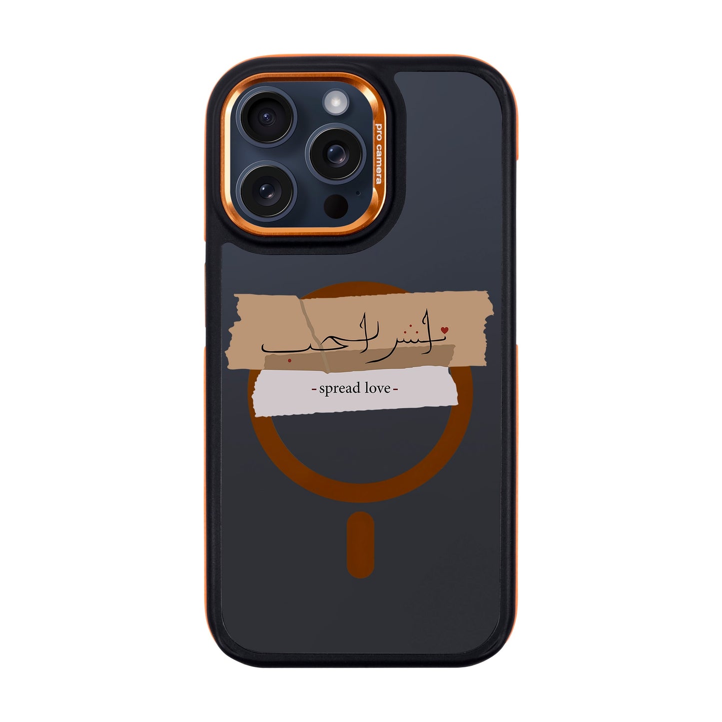 SPREAD LOVE-iPhone 15 Pro Max Dark Kılıf MagSafe Özellikli