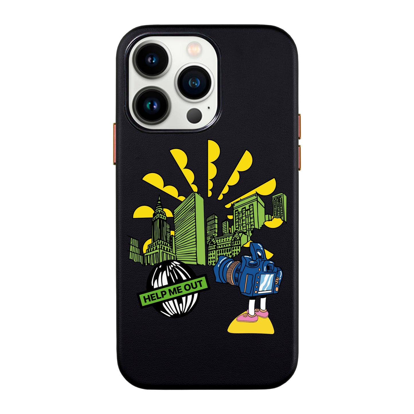 HELP ME OUT-iPhone 13 Pro Max Leather Kılıf