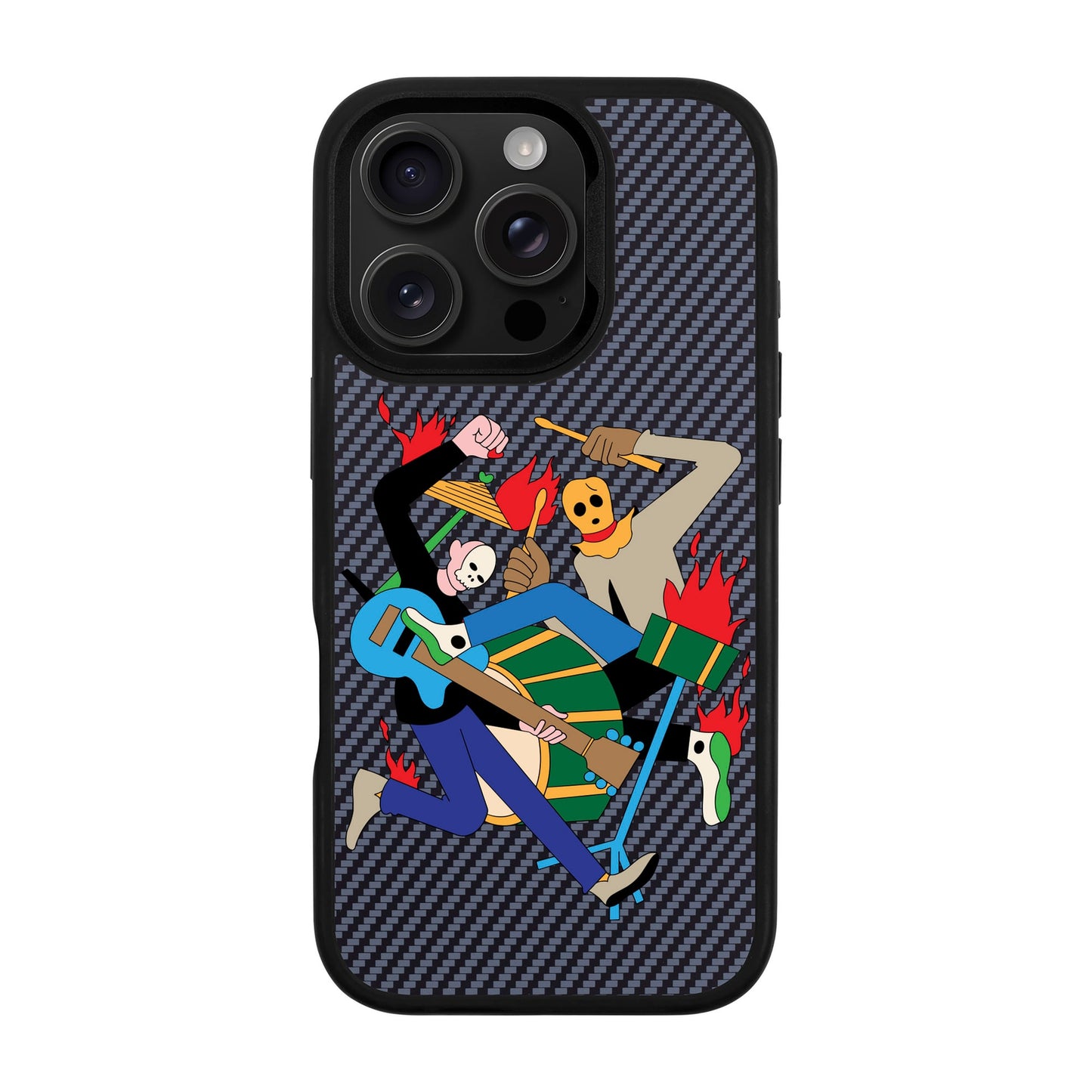 MONSTER MASH-iPhone 16 Pro Plaid Kılıf MagSafe Özellikli