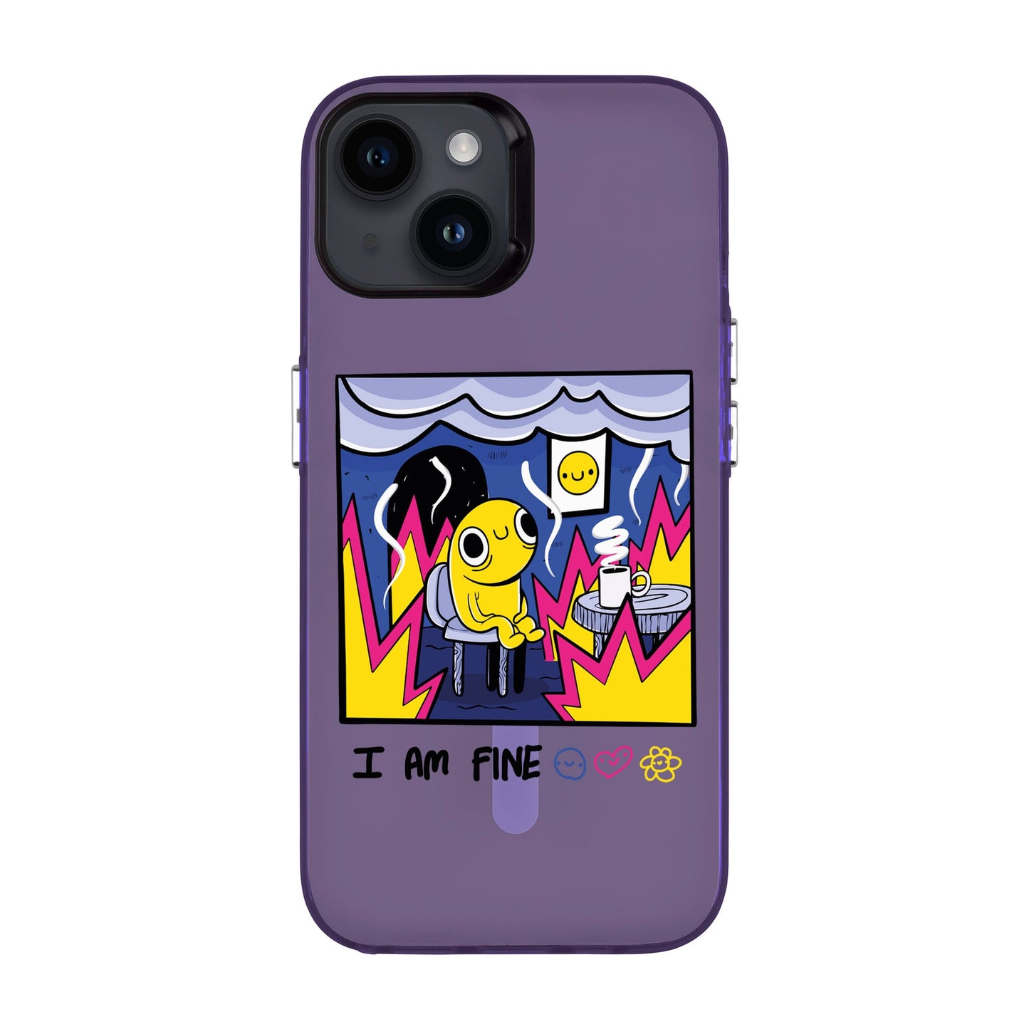 I AM FINE-iPhone 14 Hold Kılıf MagSafe Özellikli