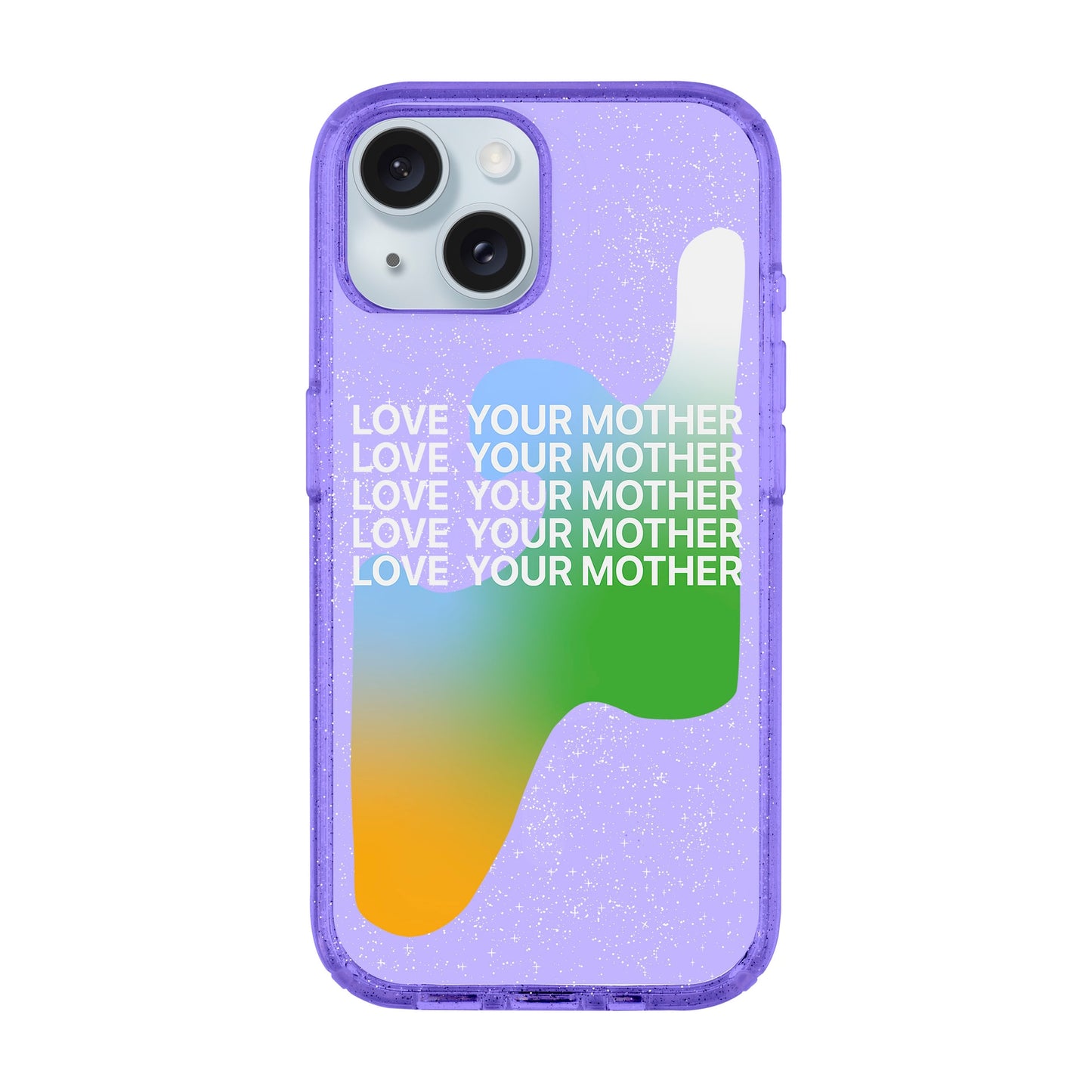 LOVE YOUR MOTHER-iPhone 15 Plus Shiny Kılıf MagSafe Özellikli