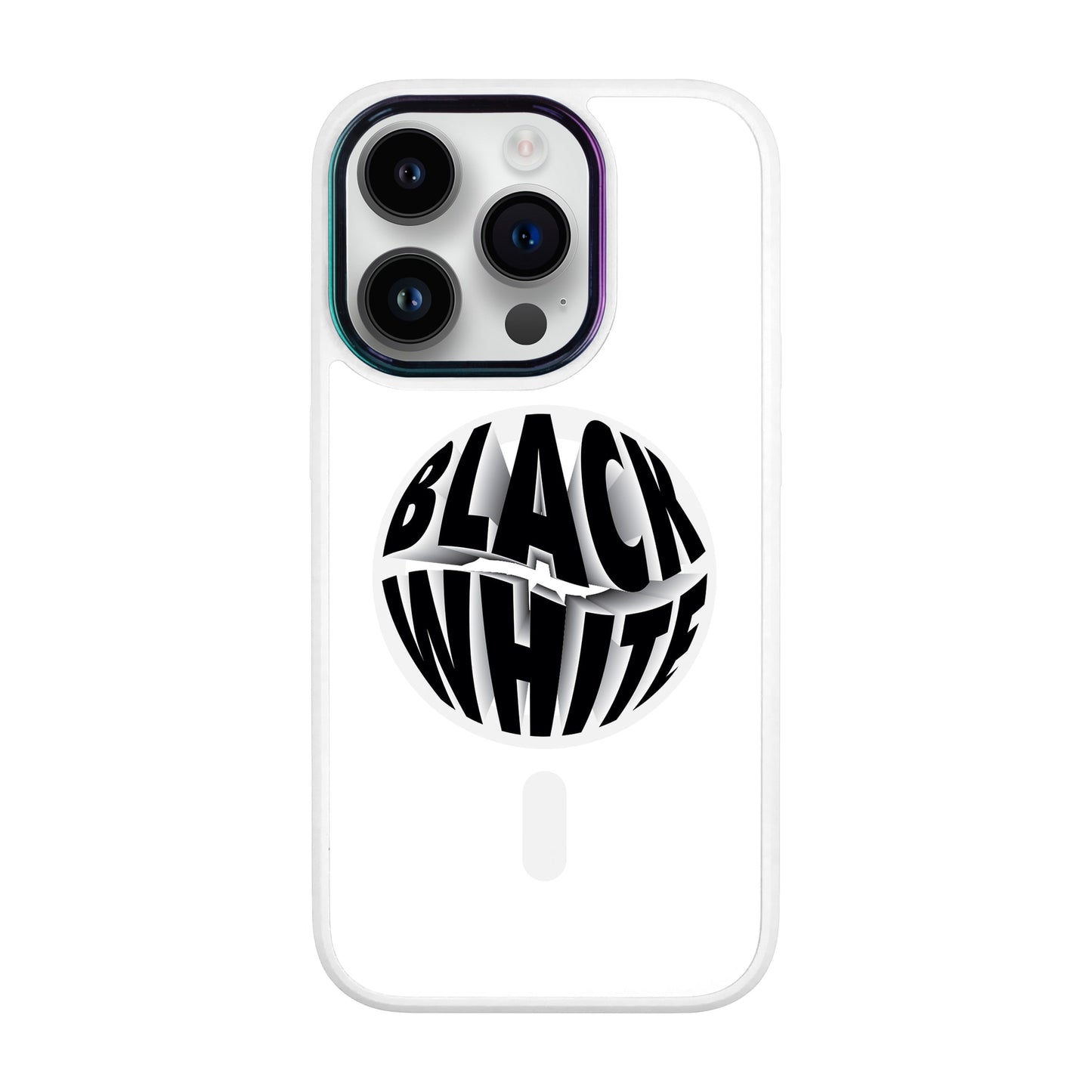 BLACK WHITE-iPhone 13 Pro Vigor Kılıf MagSafe Özellikli