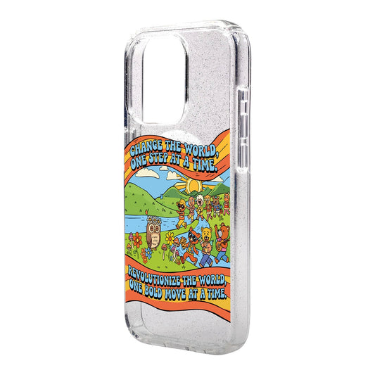 CHANGE THE WORLD-Shiny Kılıf MagSafe Özellikli - iPhone 15 Pro