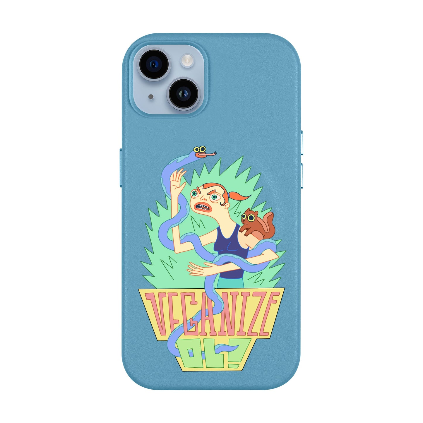 VEGANİZE-iPhone 14 Plus Leather Kılıf MagSafe Özellikli