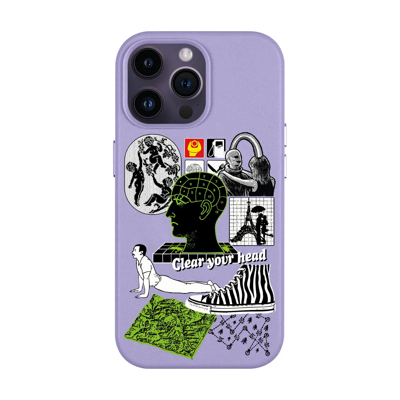 CLEAR YOUR HEAD-iPhone 14 Pro Max Leather Kılıf MagSafe Özellikli