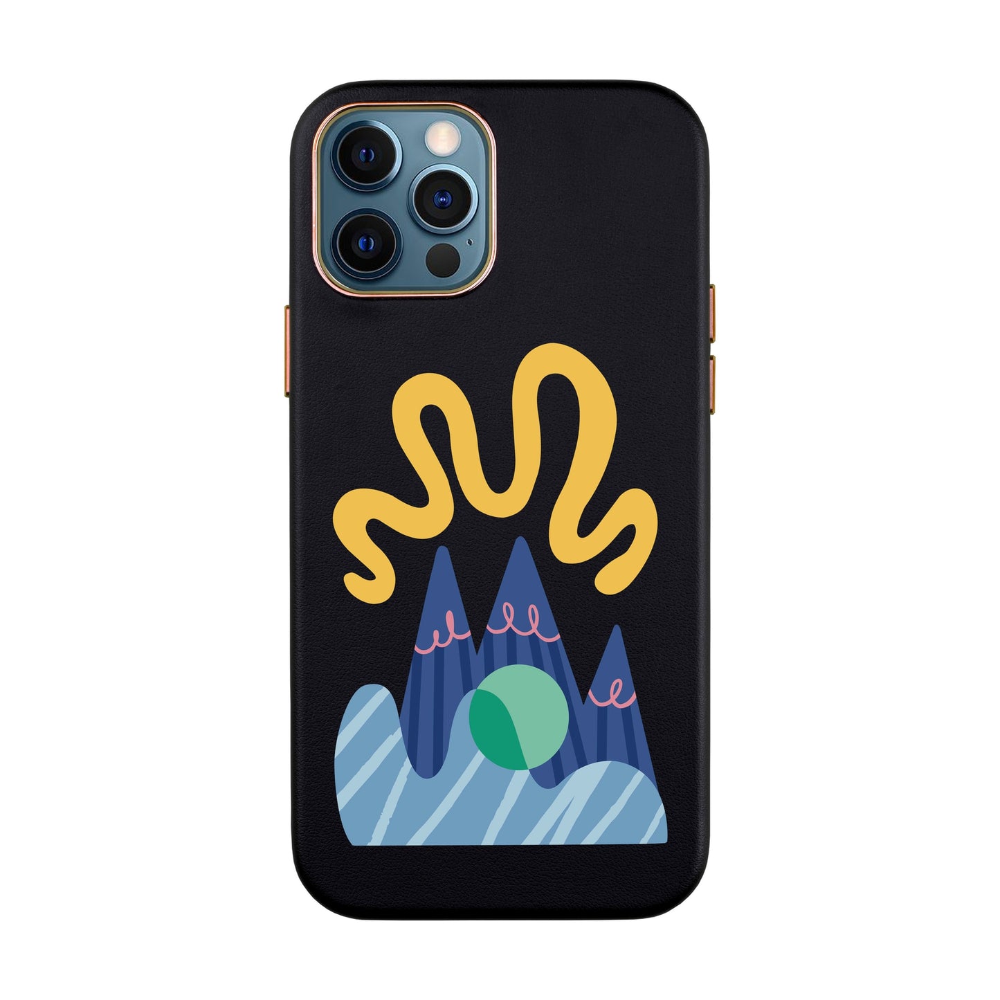 MOUNTAIN-iPhone XR Leather Kılıf