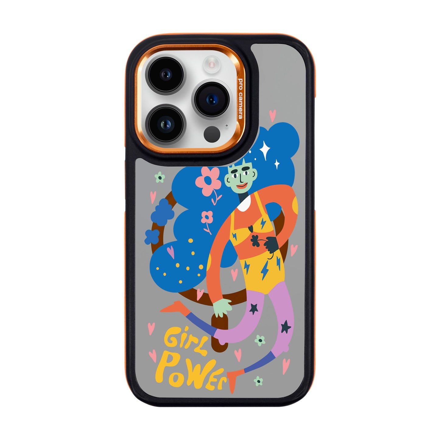 GIRL POWER-iPhone 14 Pro Dark Kılıf MagSafe Özellikli