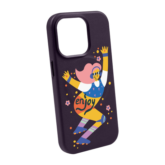 ENJOY-Leather Kılıf MagSafe Özellikli - iPhone 14 Pro