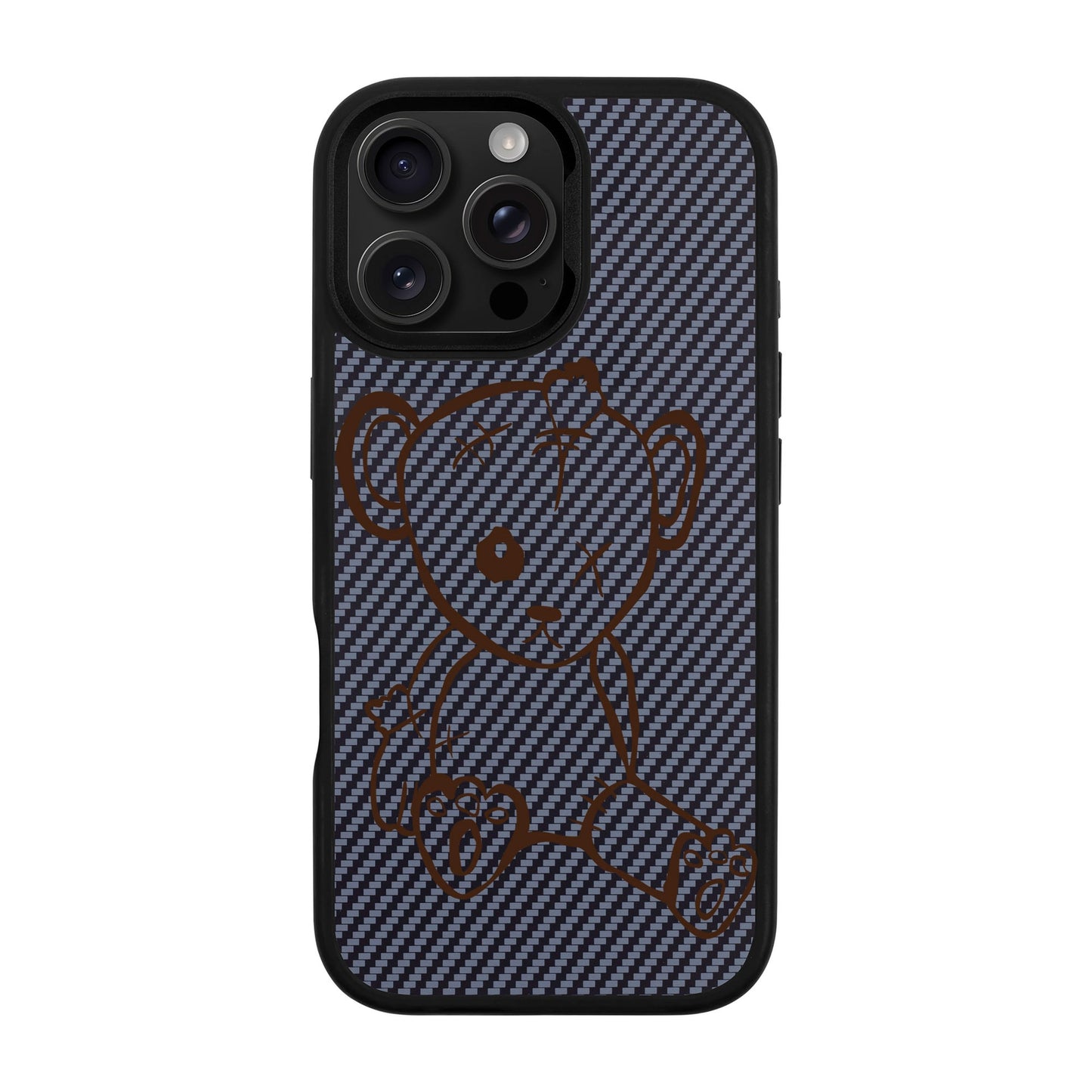 BABY BEAR-iPhone 16 Pro Max Plaid Kılıf MagSafe Özellikli