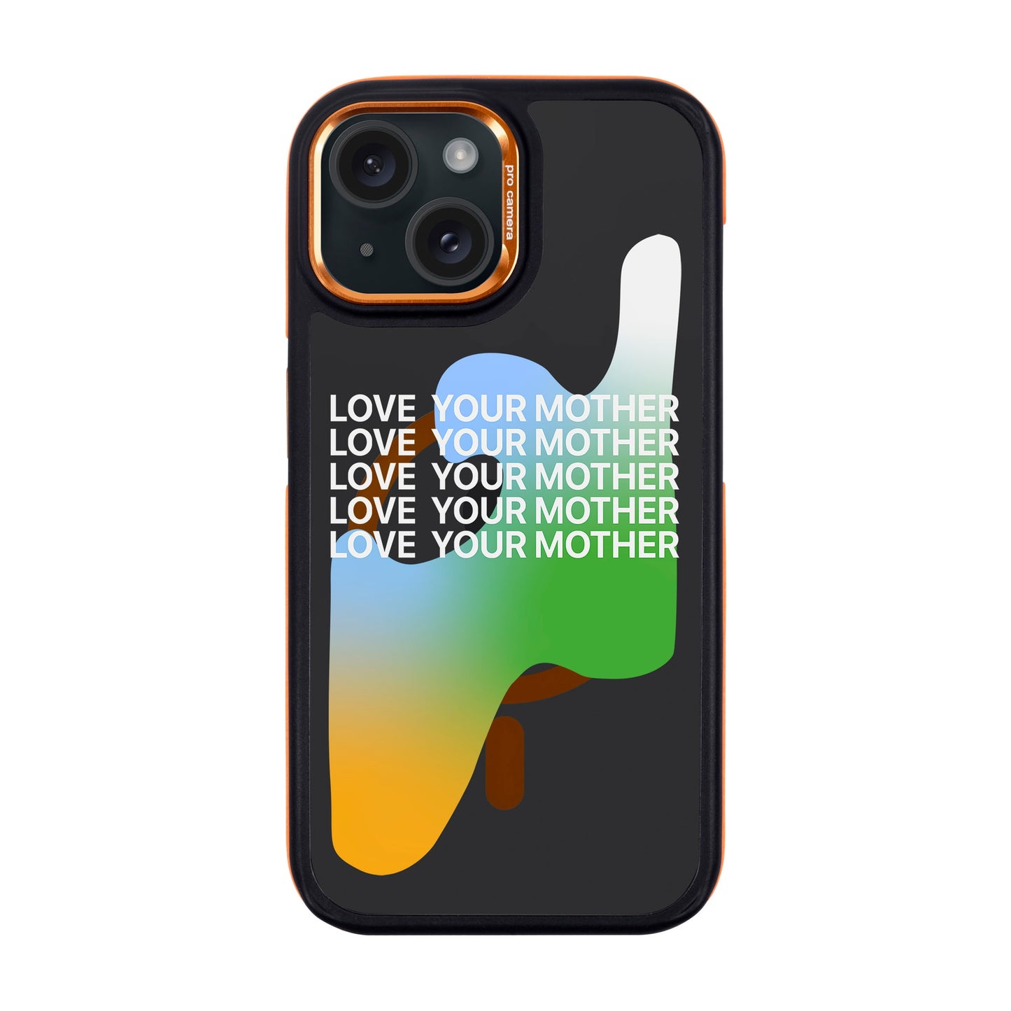 LOVE YOUR MOTHER-iPhone 15 Dark Kılıf MagSafe Özellikli