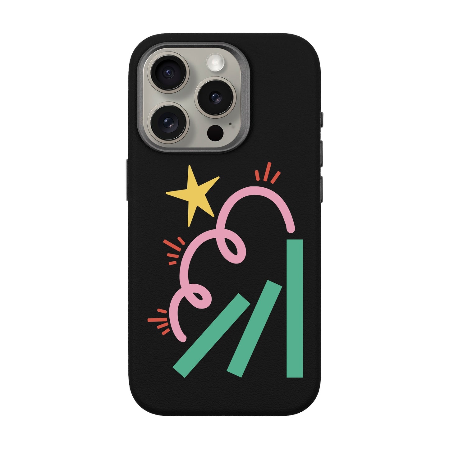 DOMINO-iPhone 15 Pro Leather Premium Kılıf MagSafe Özellikli