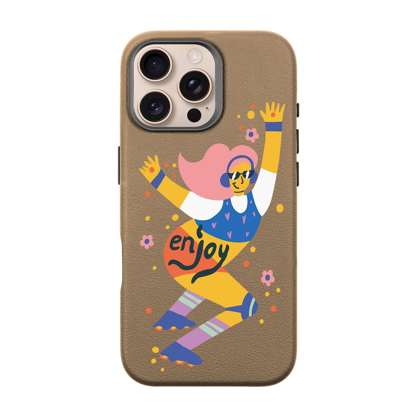ENJOY-iPhone 16 Pro Max Leather Premium Kılıf MagSafe Özellikli