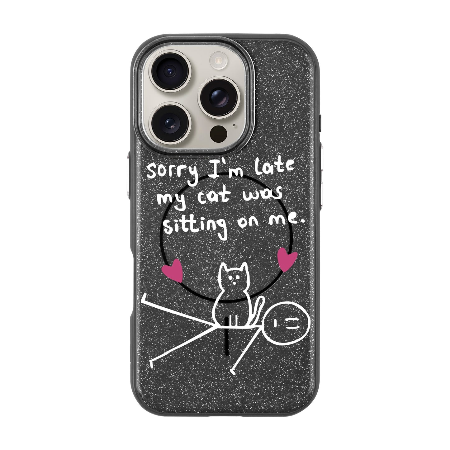 SORRY I'M LATE-iPhone 16 Pro Radiant Kılıf MagSafe Özellikli