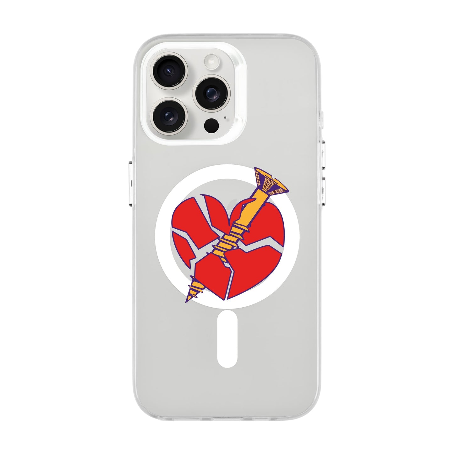 BROKEN HEART-iPhone 13 Pro Max Hold Kılıf MagSafe Özellikli