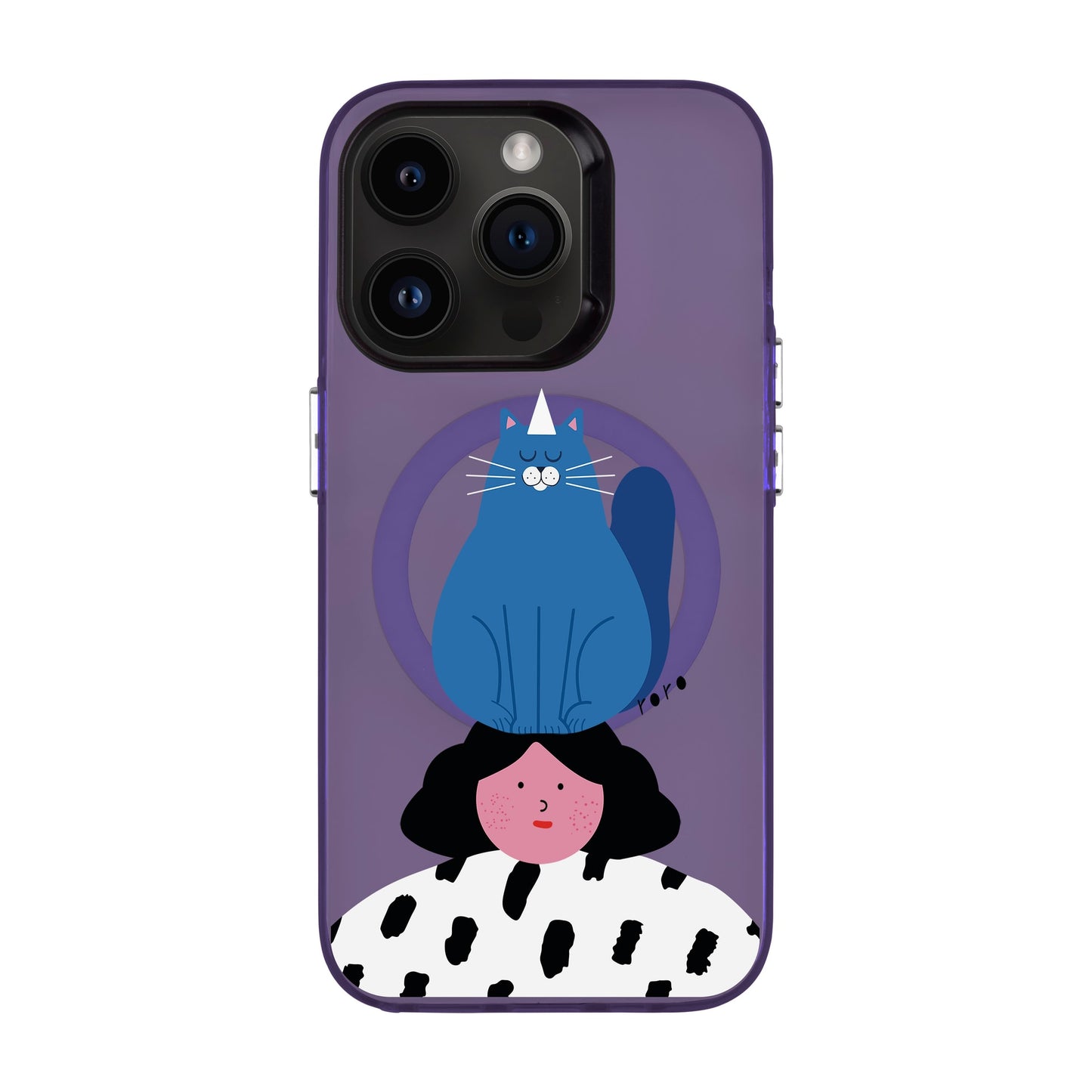 NAUGHTY CAT-iPhone 14 Pro Hold Kılıf MagSafe Özellikli