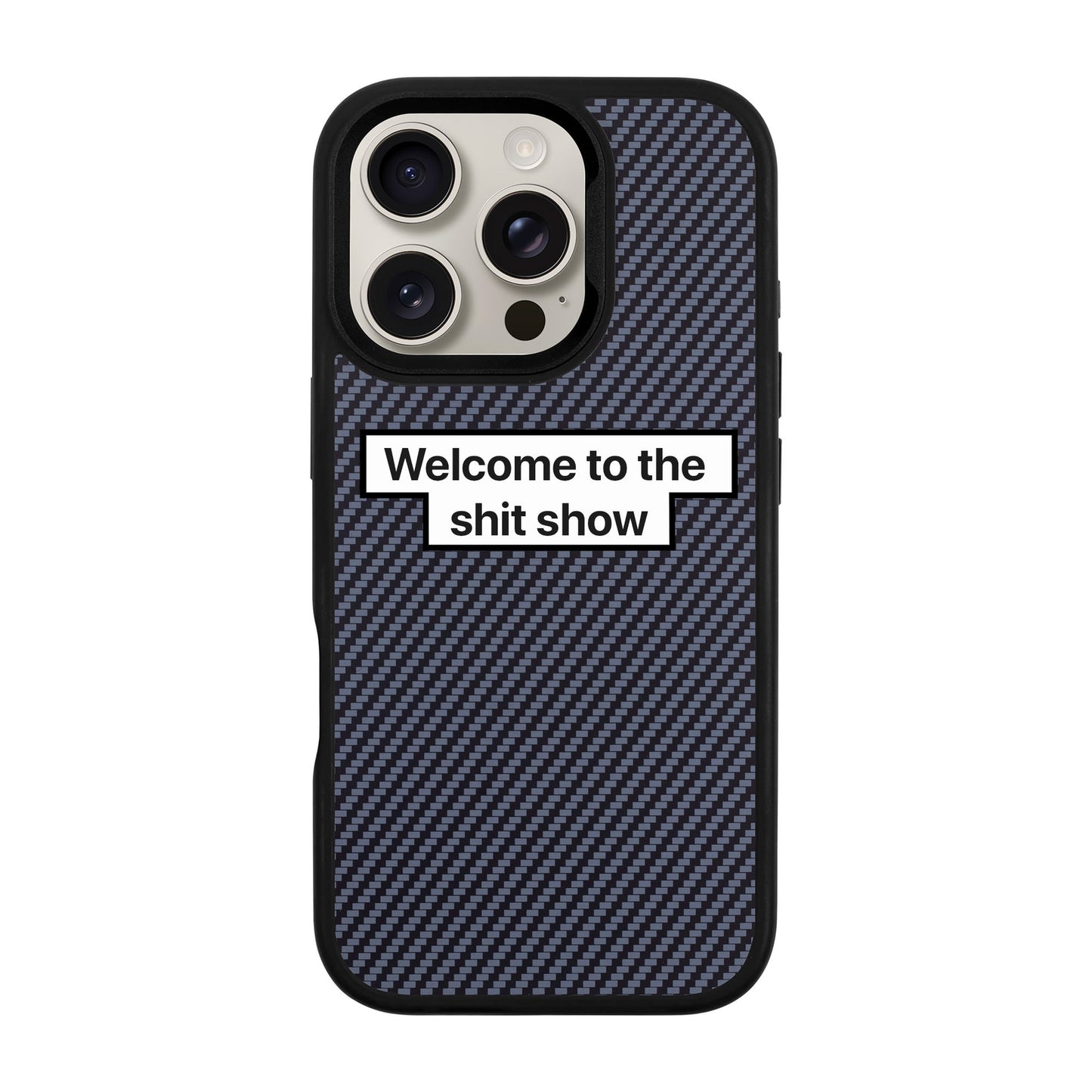 WELCOME-iPhone 16 Pro Plaid Kılıf MagSafe Özellikli