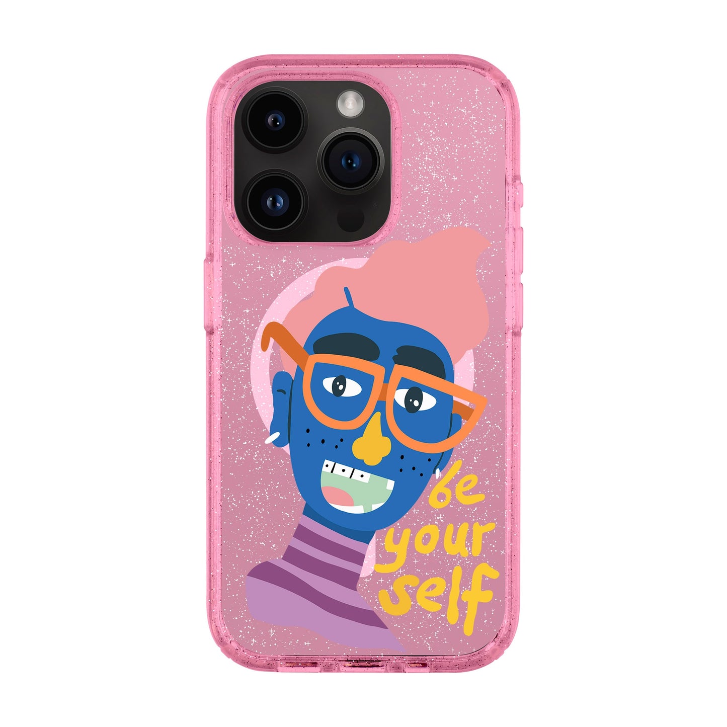 BE YOUR SELF-iPhone 14 Pro Shiny Kılıf MagSafe Özellikli