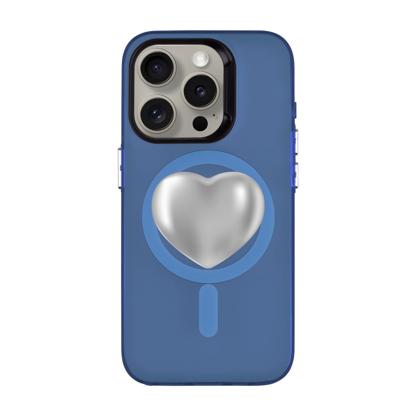 SILVER HEART-iPhone 15 Pro Hold Kılıf MagSafe Özellikli