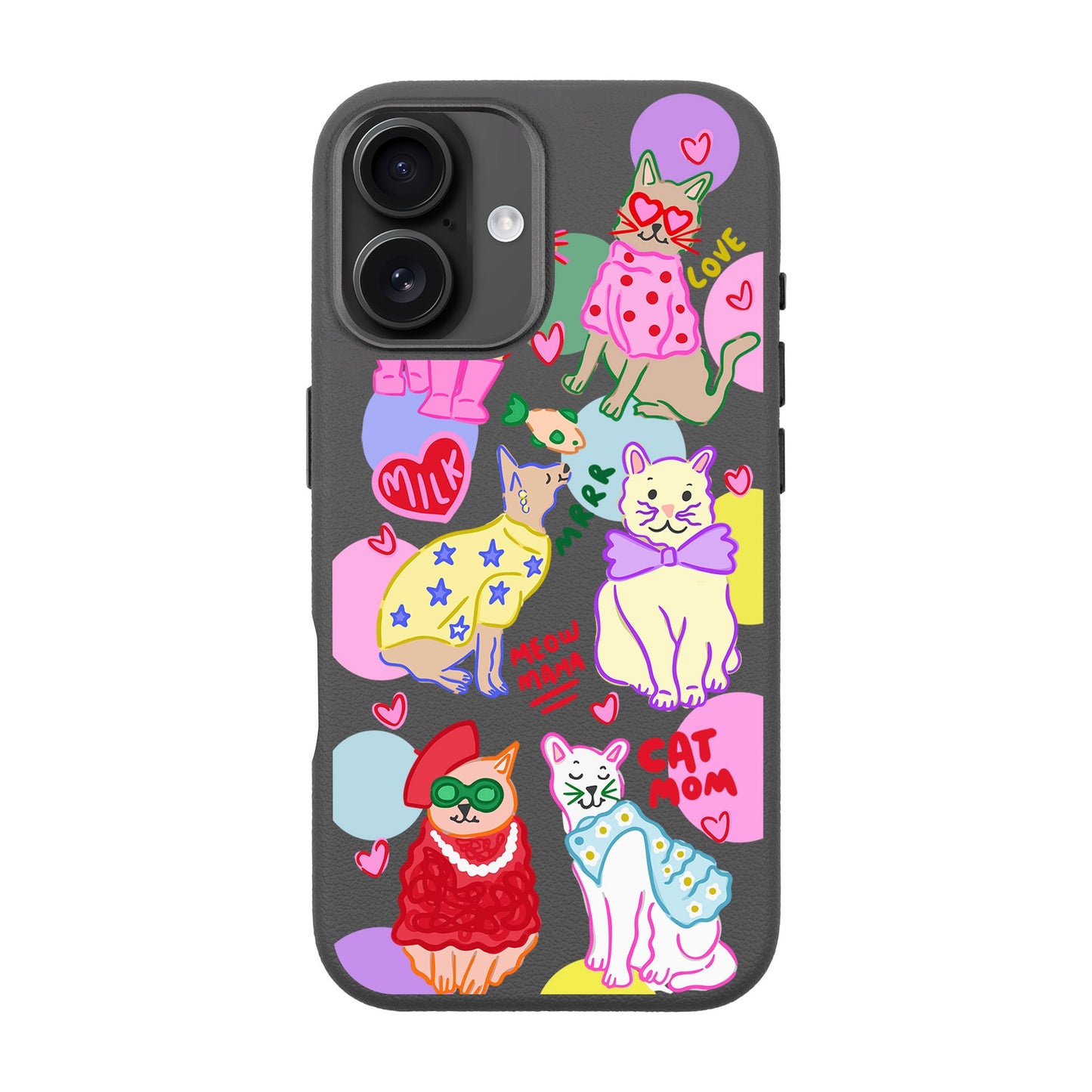 CAT MOM-iPhone 16 Plus Leather Premium Kılıf MagSafe Özellikli