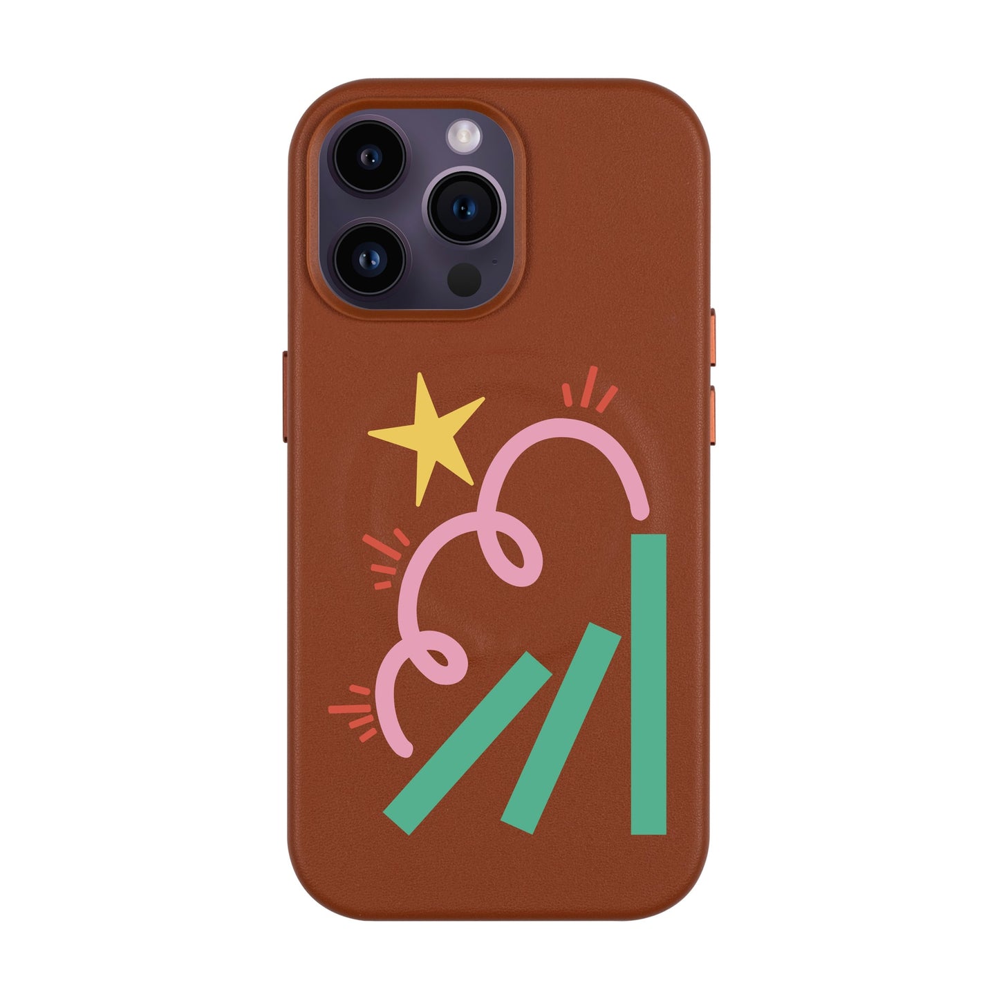 DOMINO-iPhone 14 Pro Max Leather Kılıf MagSafe Özellikli