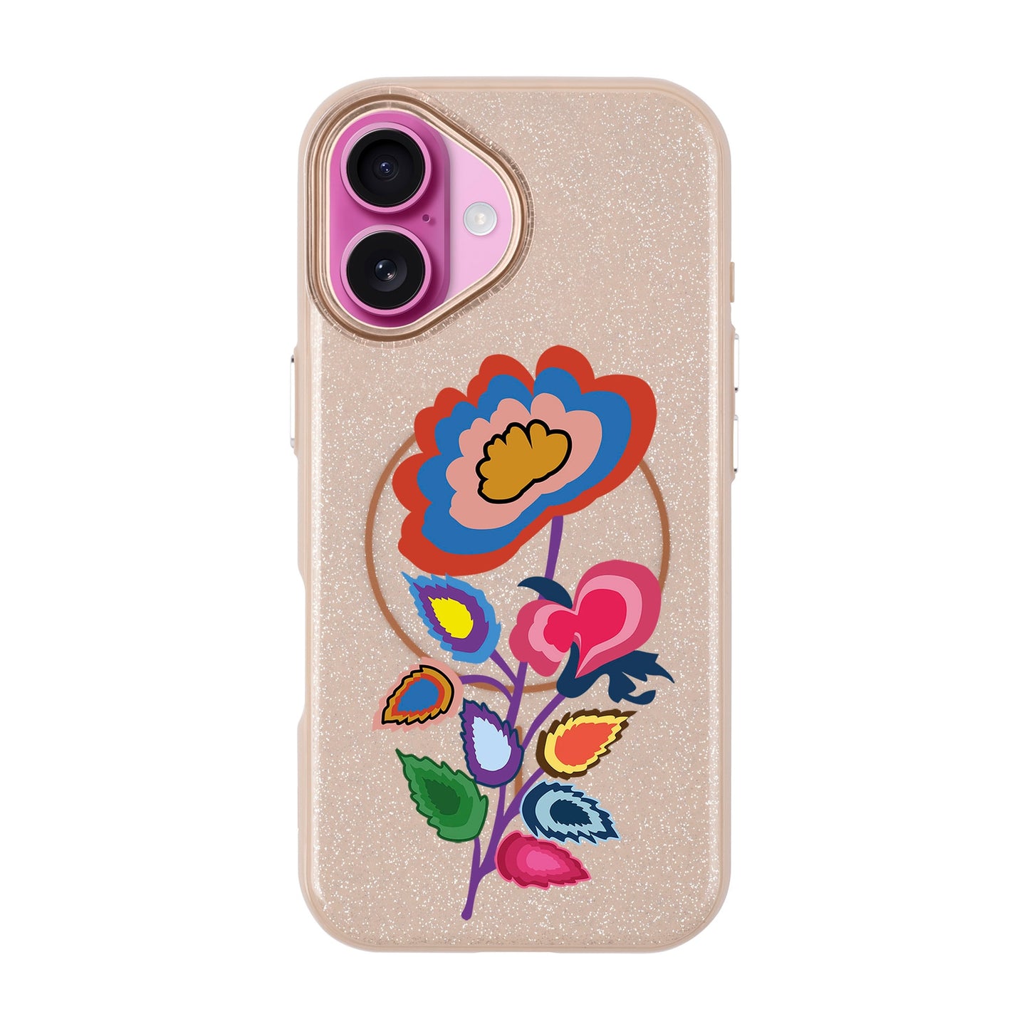 KNITTED FLOWER-iPhone 16 Plus Radiant Kılıf MagSafe Özellikli