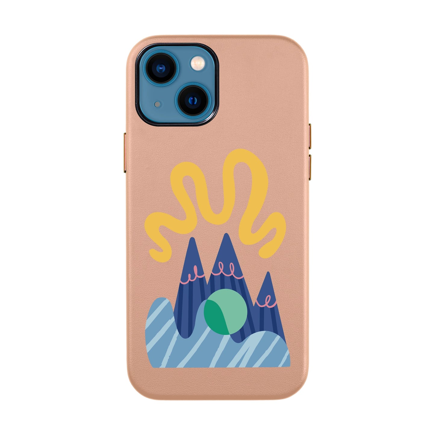 MOUNTAIN-iPhone 14 Leather Kılıf