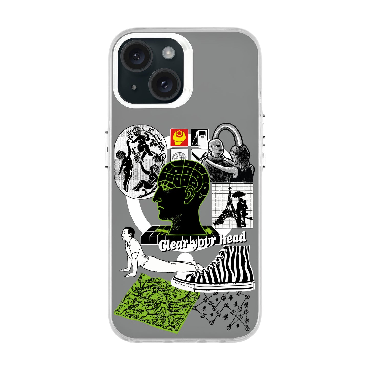 CLEAR YOUR HEAD-iPhone 15 Hold Kılıf MagSafe Özellikli