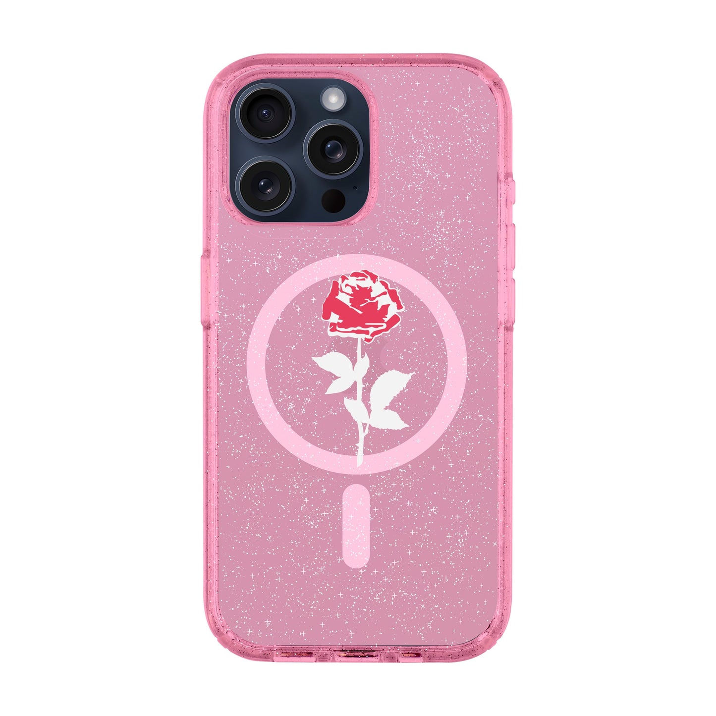NATUREL ROSE-iPhone 15 Pro Max Shiny Kılıf MagSafe Özellikli