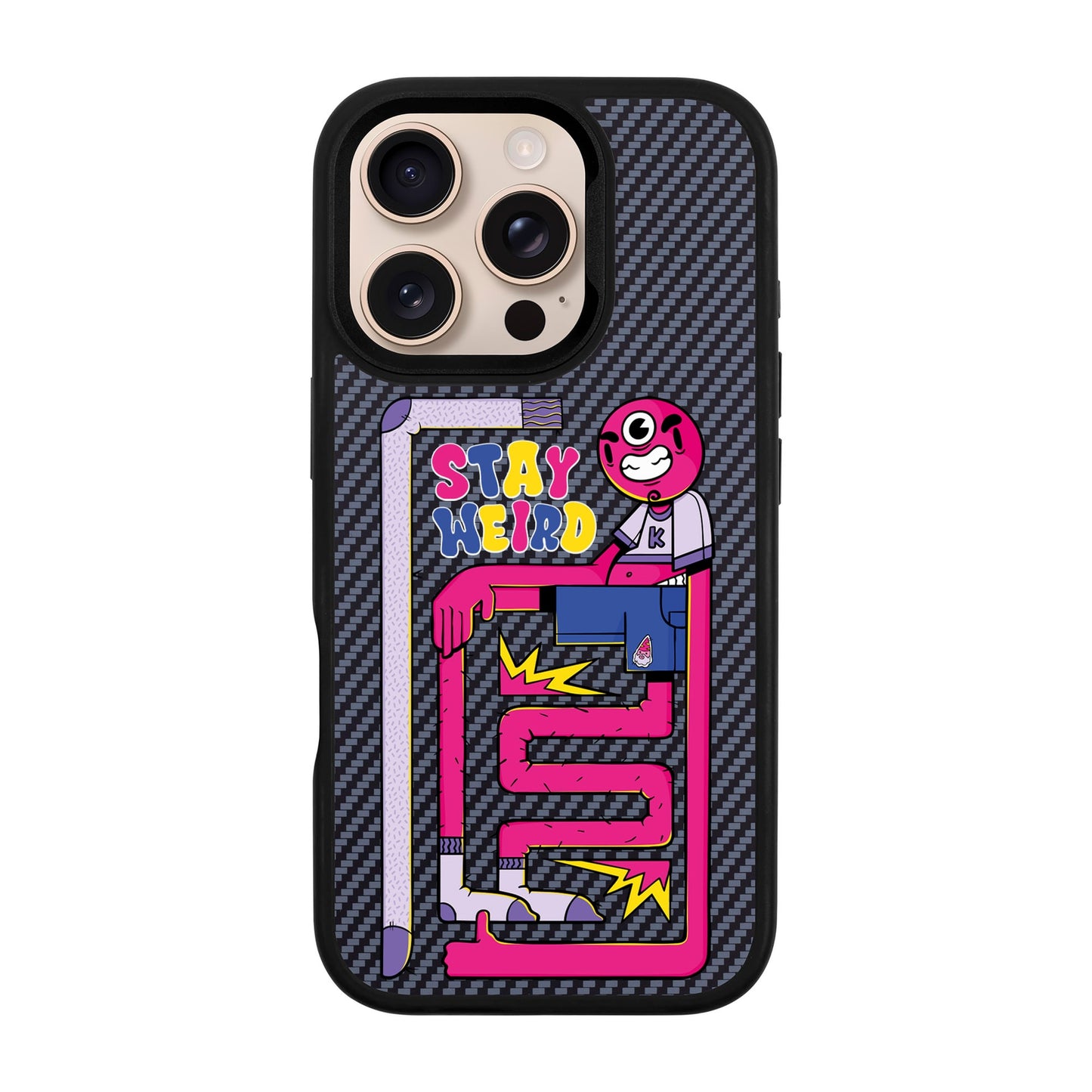 OG TOOTHY-iPhone 16 Pro Plaid Kılıf MagSafe Özellikli