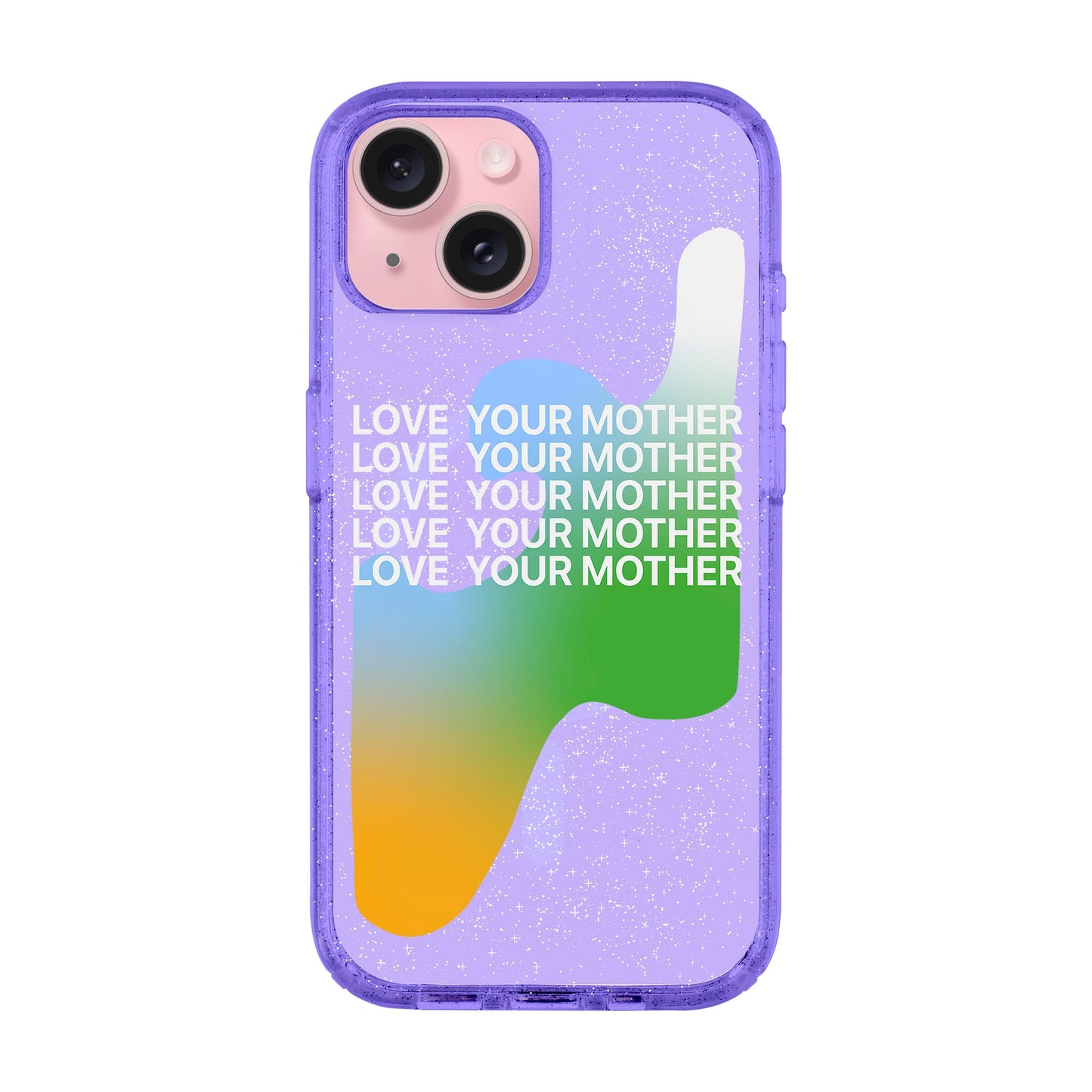 LOVE YOUR MOTHER-iPhone 15 Plus Shiny Kılıf MagSafe Özellikli