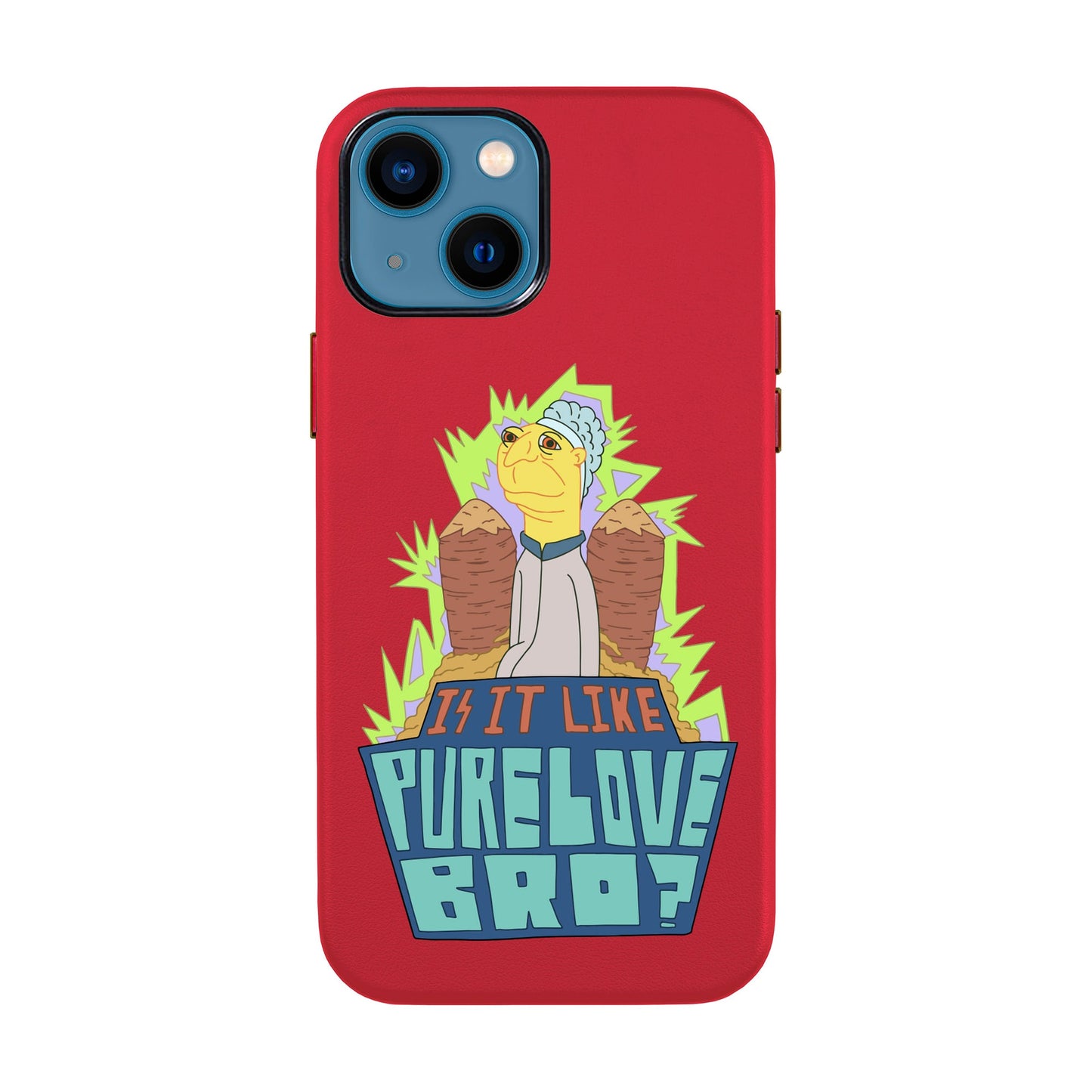 PURE LOVE-iPhone 14 Leather Kılıf