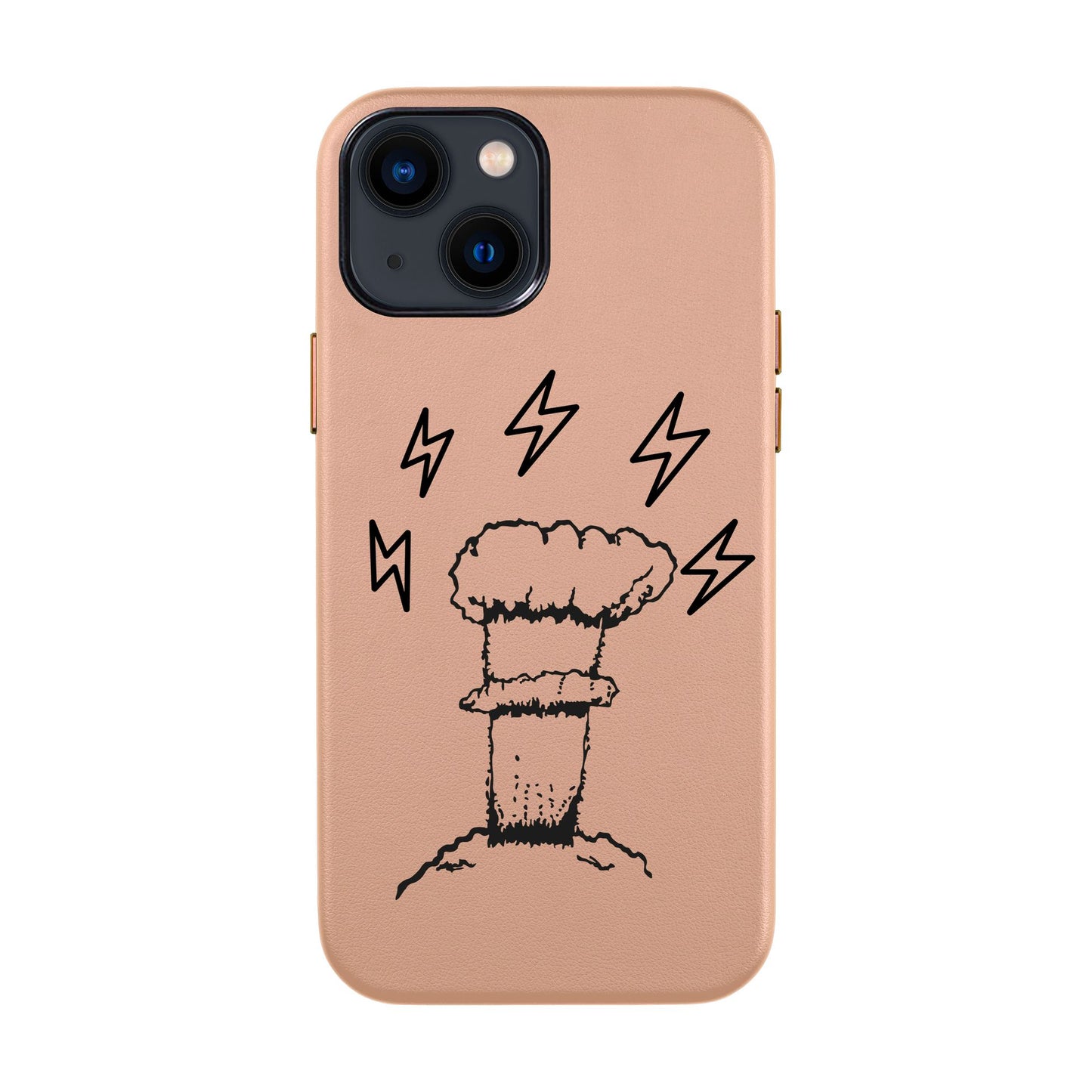 VOLCANIC-iPhone 14 Leather Kılıf