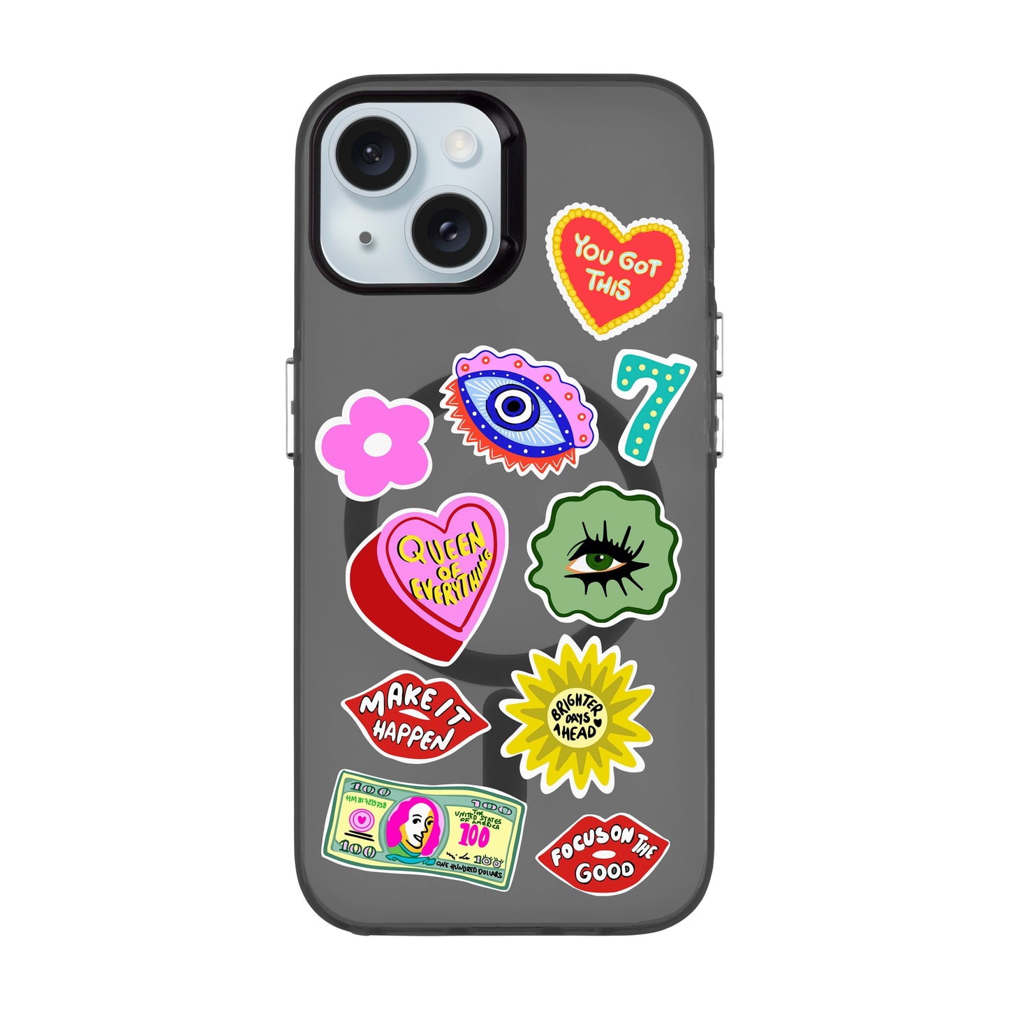 HM STICKERS-iPhone 15 Hold Kılıf MagSafe Özellikli