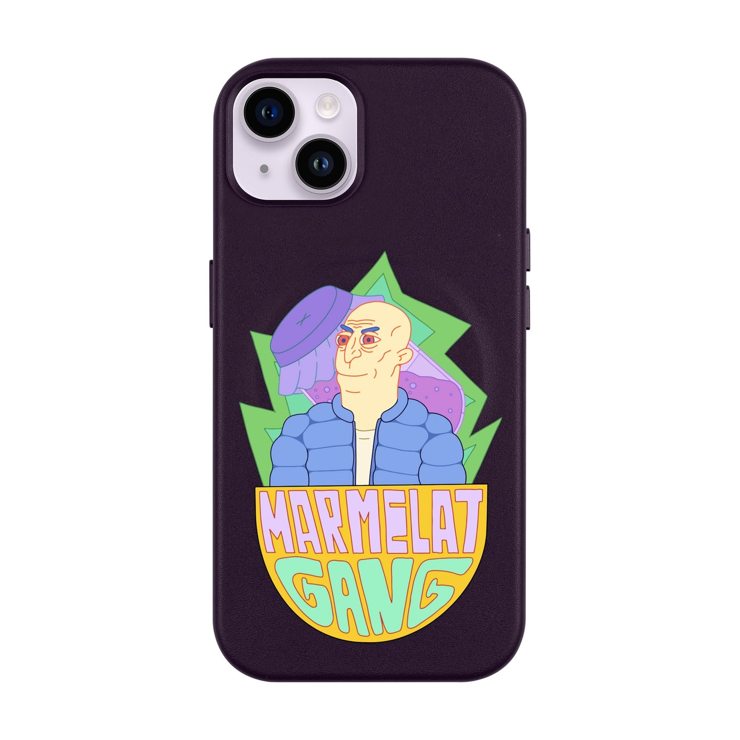 MARMELAT GANG-iPhone 14 Plus Leather Kılıf MagSafe Özellikli