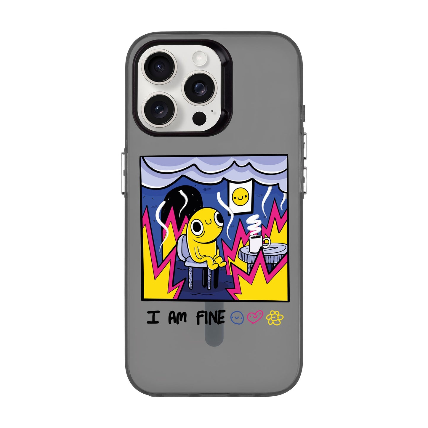 I AM FINE-iPhone 15 Pro Max Hold Kılıf MagSafe Özellikli