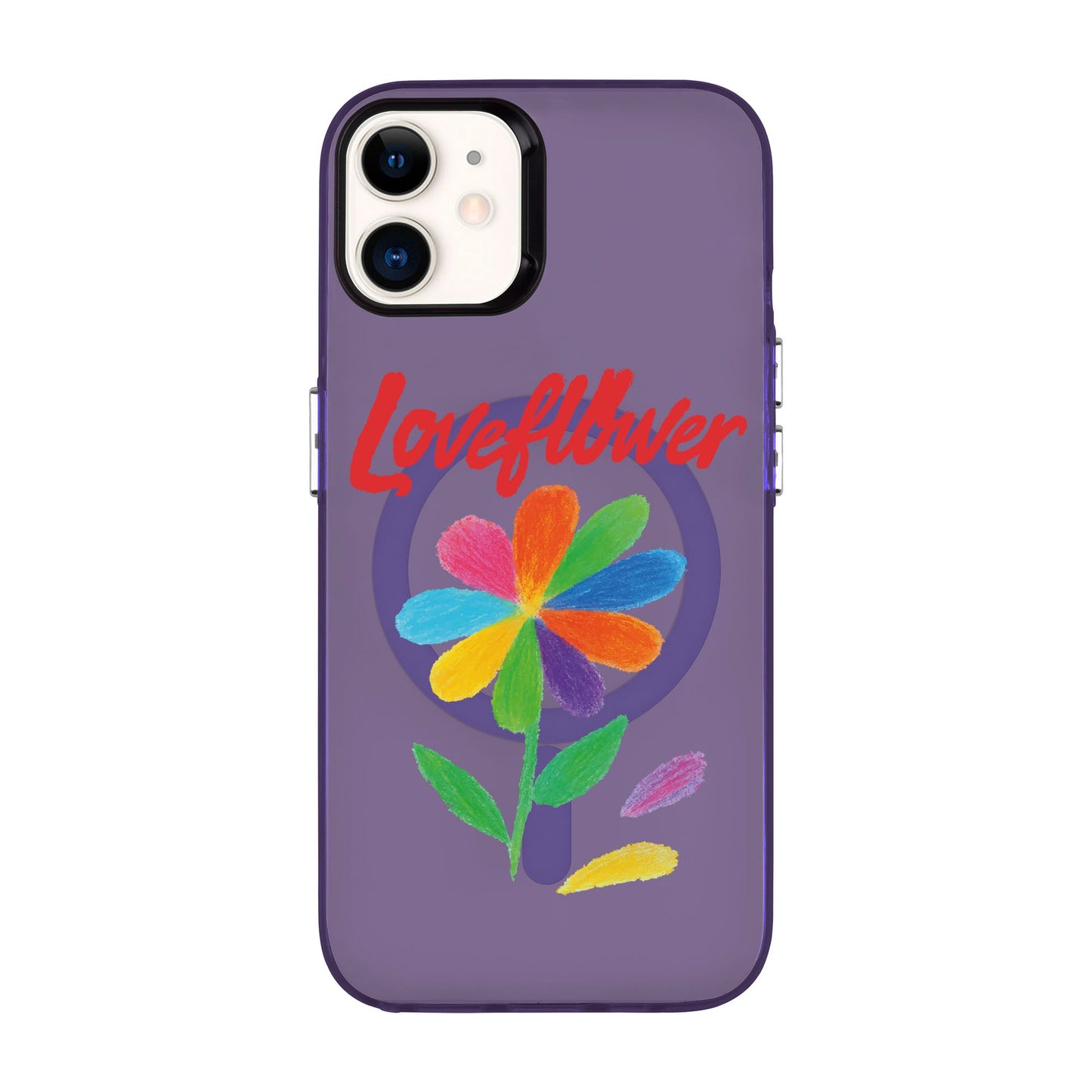 LOVE FLOWER-iPhone 11 Hold Kılıf MagSafe Özellikli