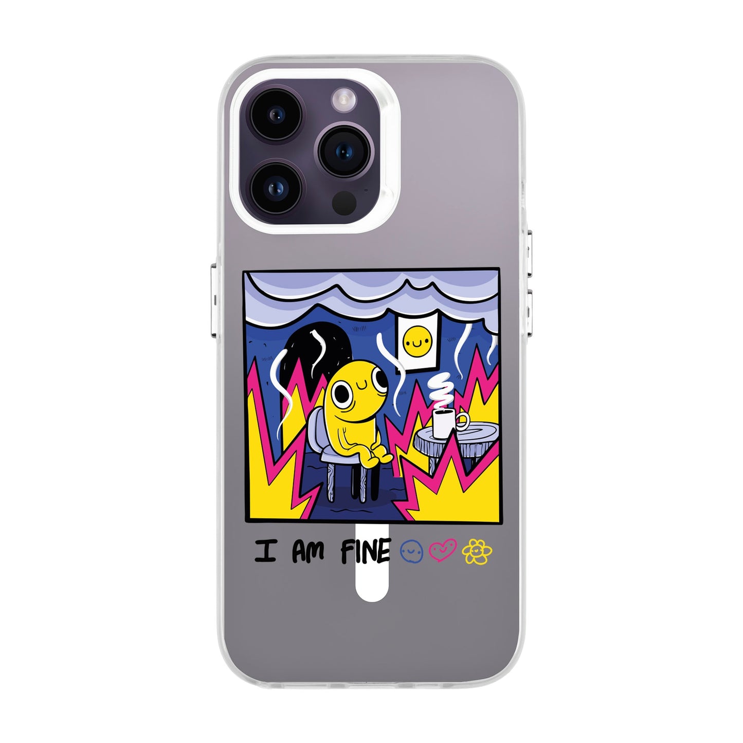 I AM FINE-iPhone 14 Pro Max Hold Kılıf MagSafe Özellikli