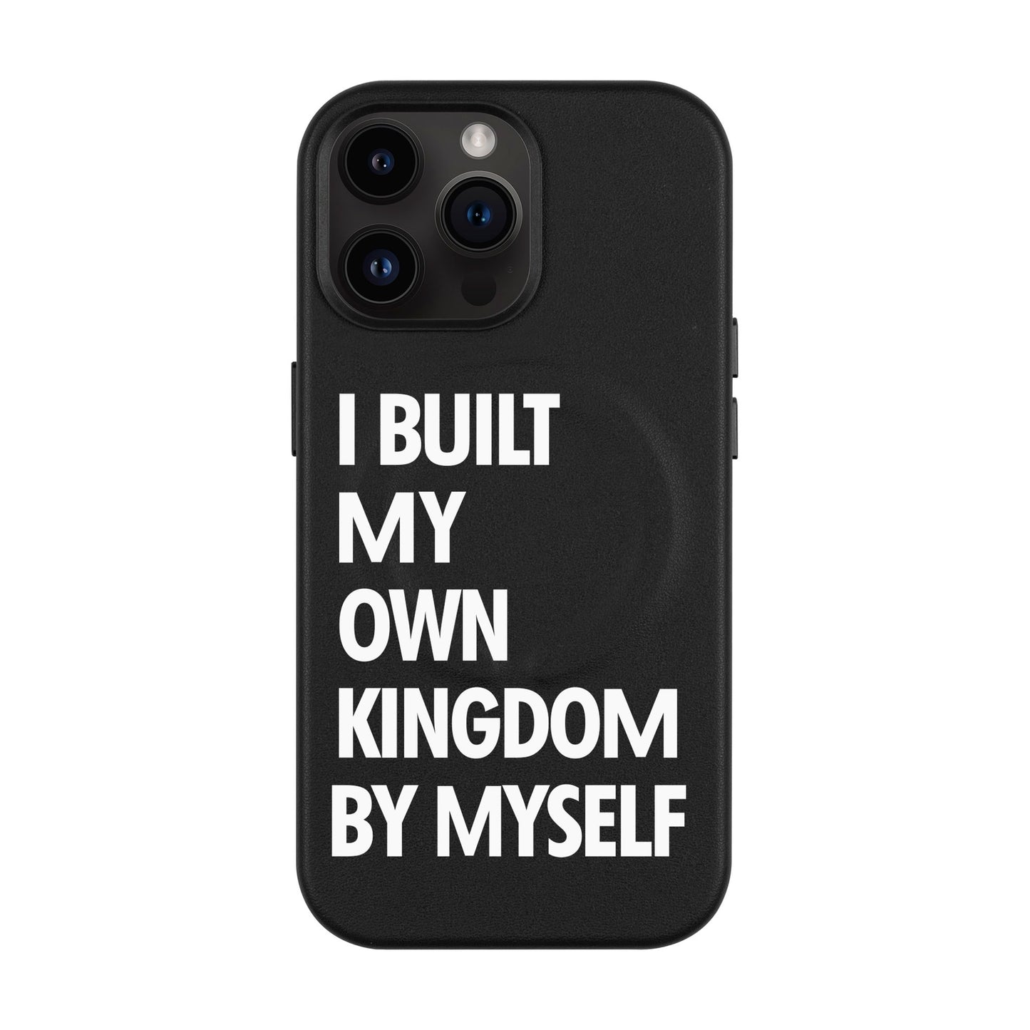KINGDOM-iPhone 14 Pro Max Leather Kılıf MagSafe Özellikli