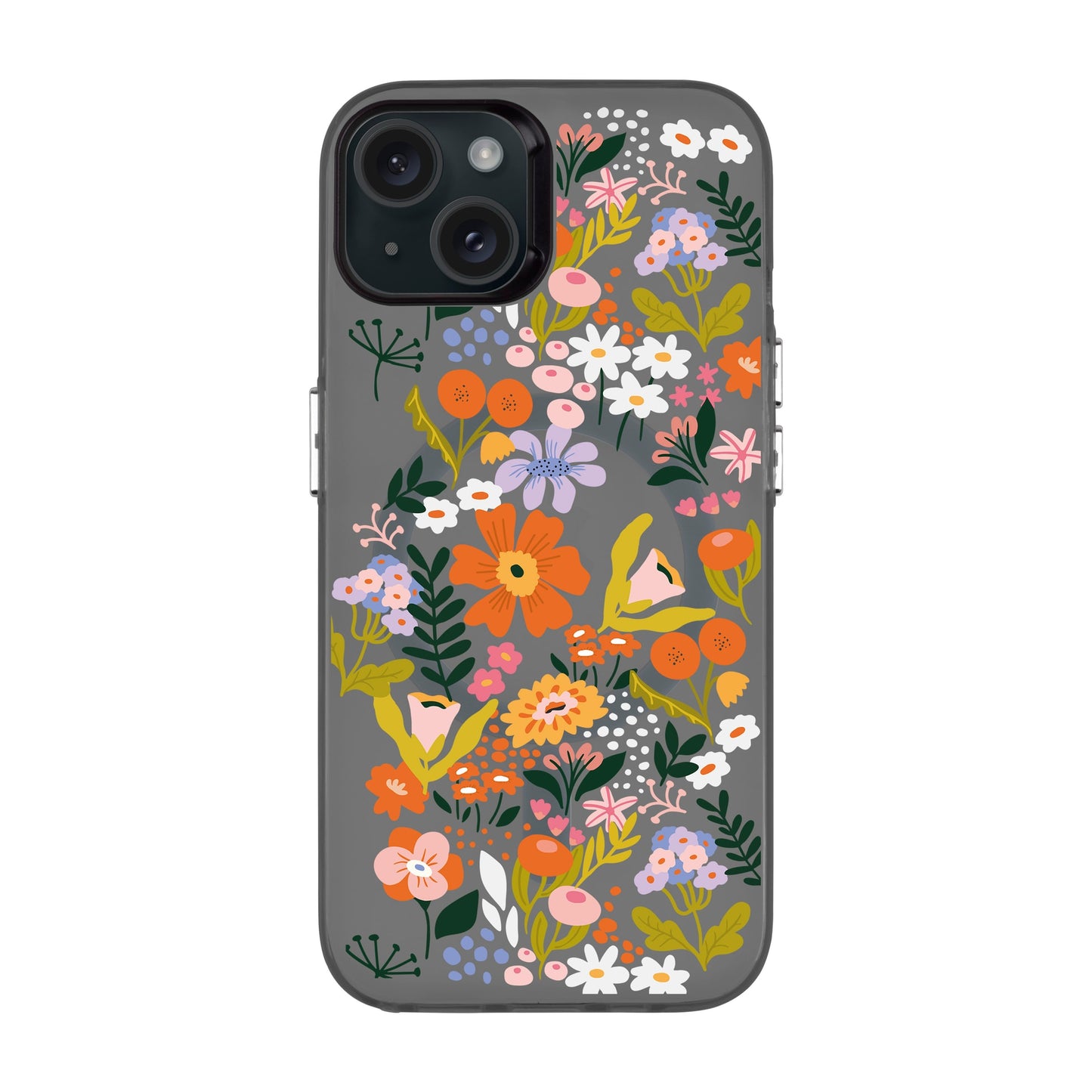 FLOWER-iPhone 15 Plus Hold Kılıf MagSafe Özellikli