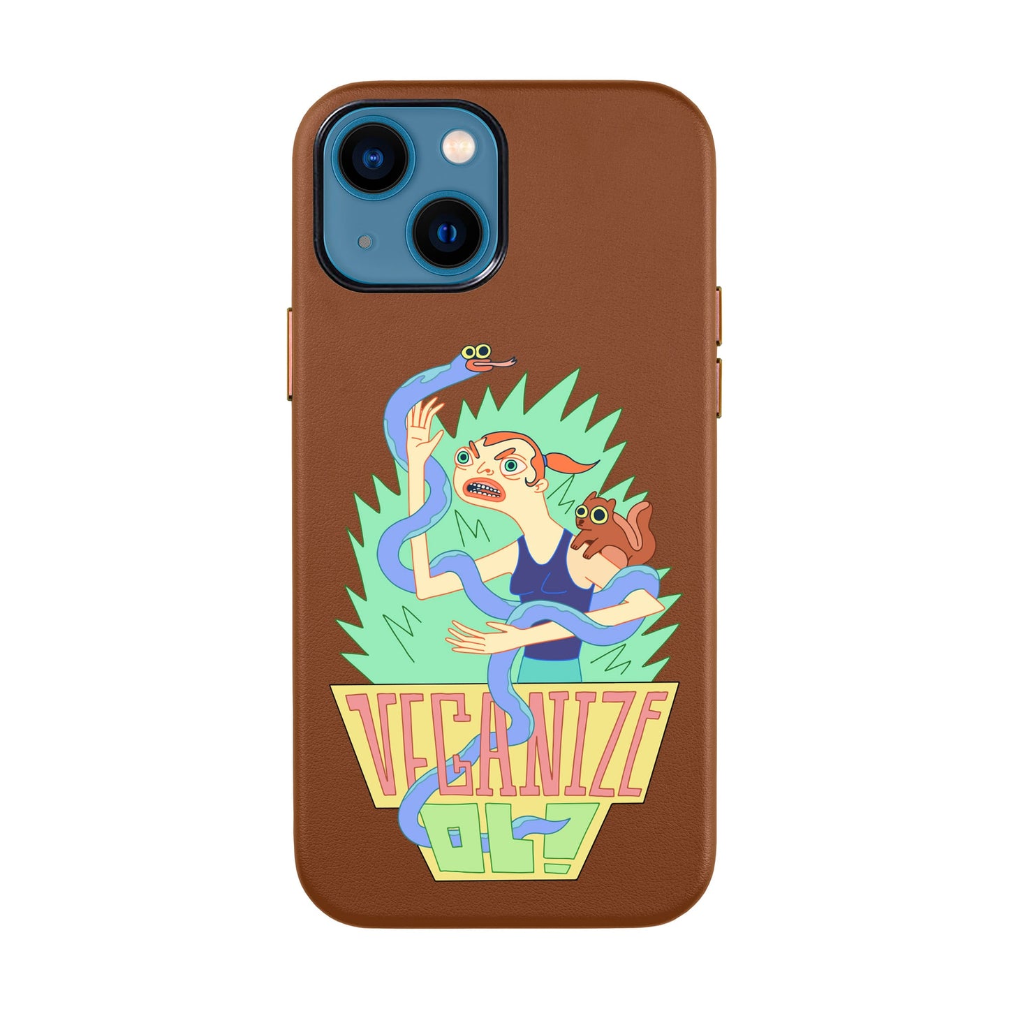 VEGANİZE-iPhone 14 Leather Kılıf