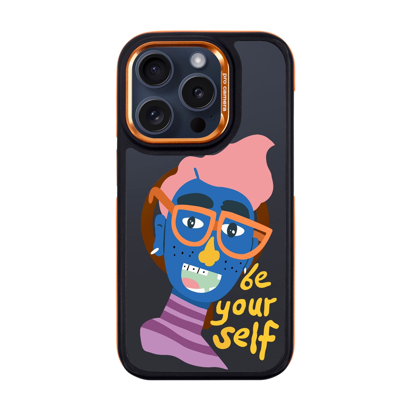 BE YOUR SELF-iPhone 15 Pro Dark Kılıf MagSafe Özellikli