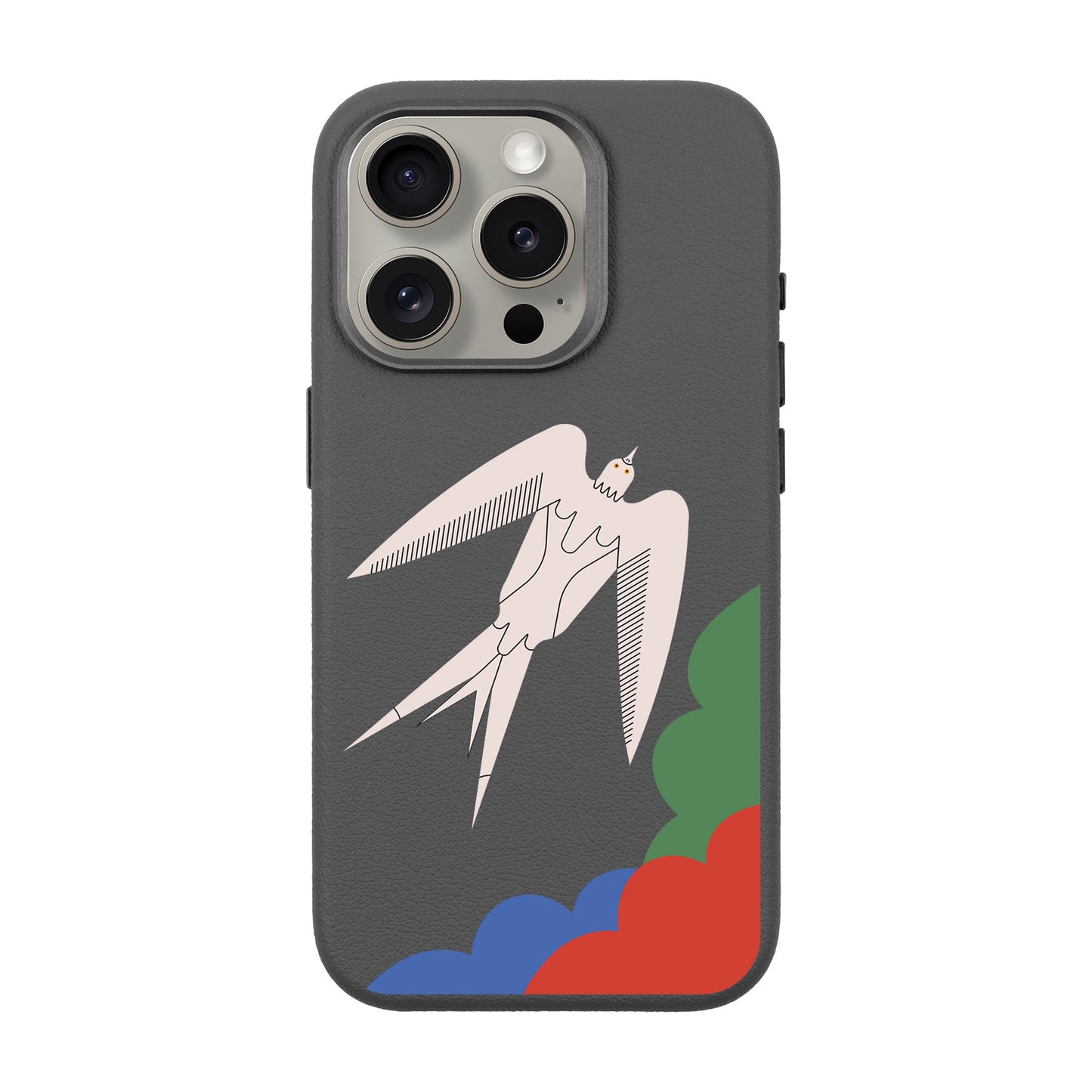 L’OISEAU LIBRE-iPhone 15 Pro Leather Premium Kılıf MagSafe Özellikli