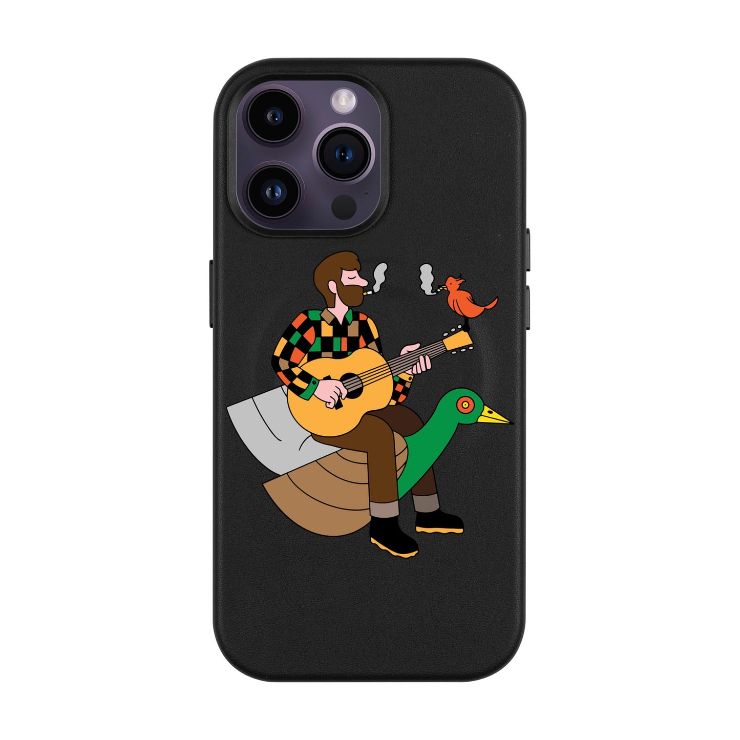 BIRDS OF A FEATHER-iPhone 14 Pro Max Leather Kılıf MagSafe Özellikli