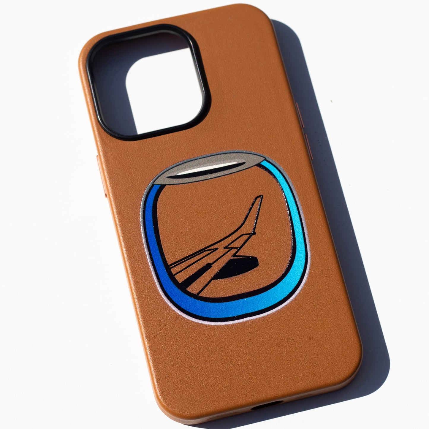 AIRCRAFT WINDOW-iPhone 13 Mini Leather Kılıf