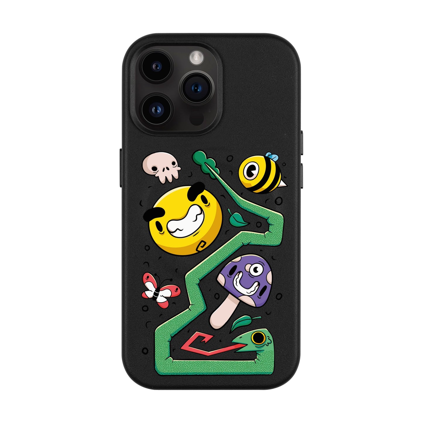 NADUR-iPhone 14 Pro Max Leather Kılıf MagSafe Özellikli
